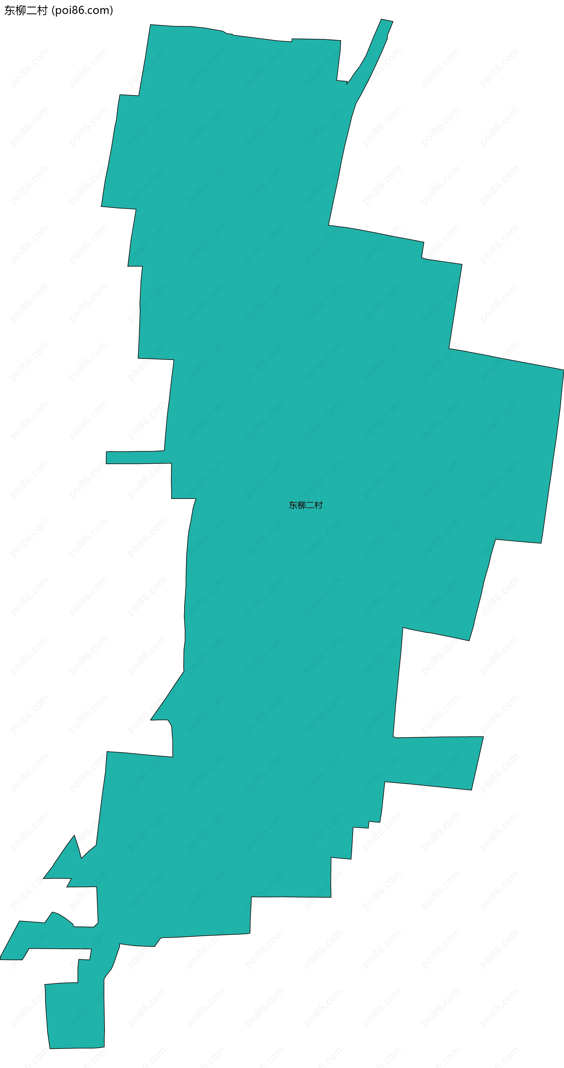东柳二村边界地图