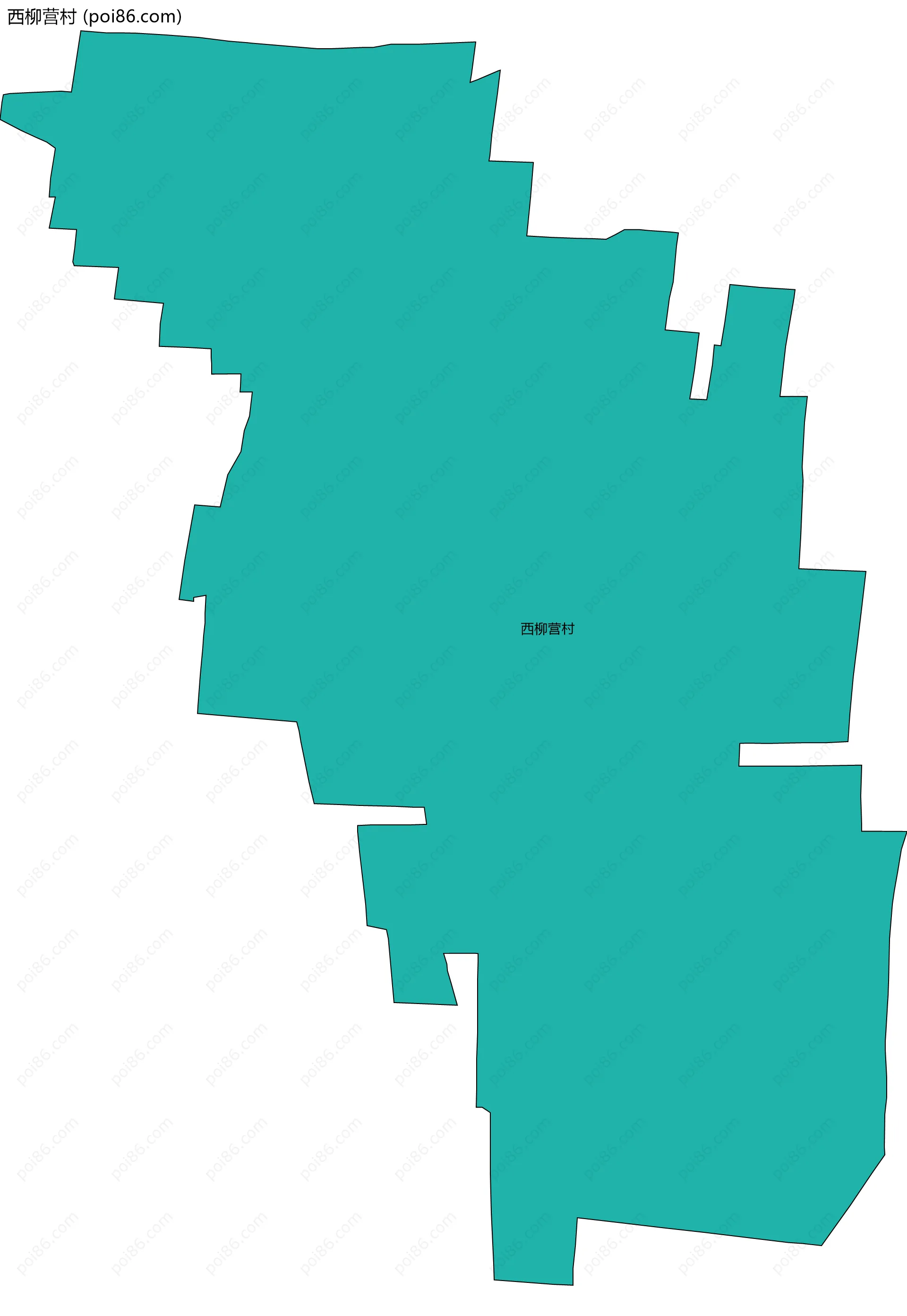 西柳营村边界地图