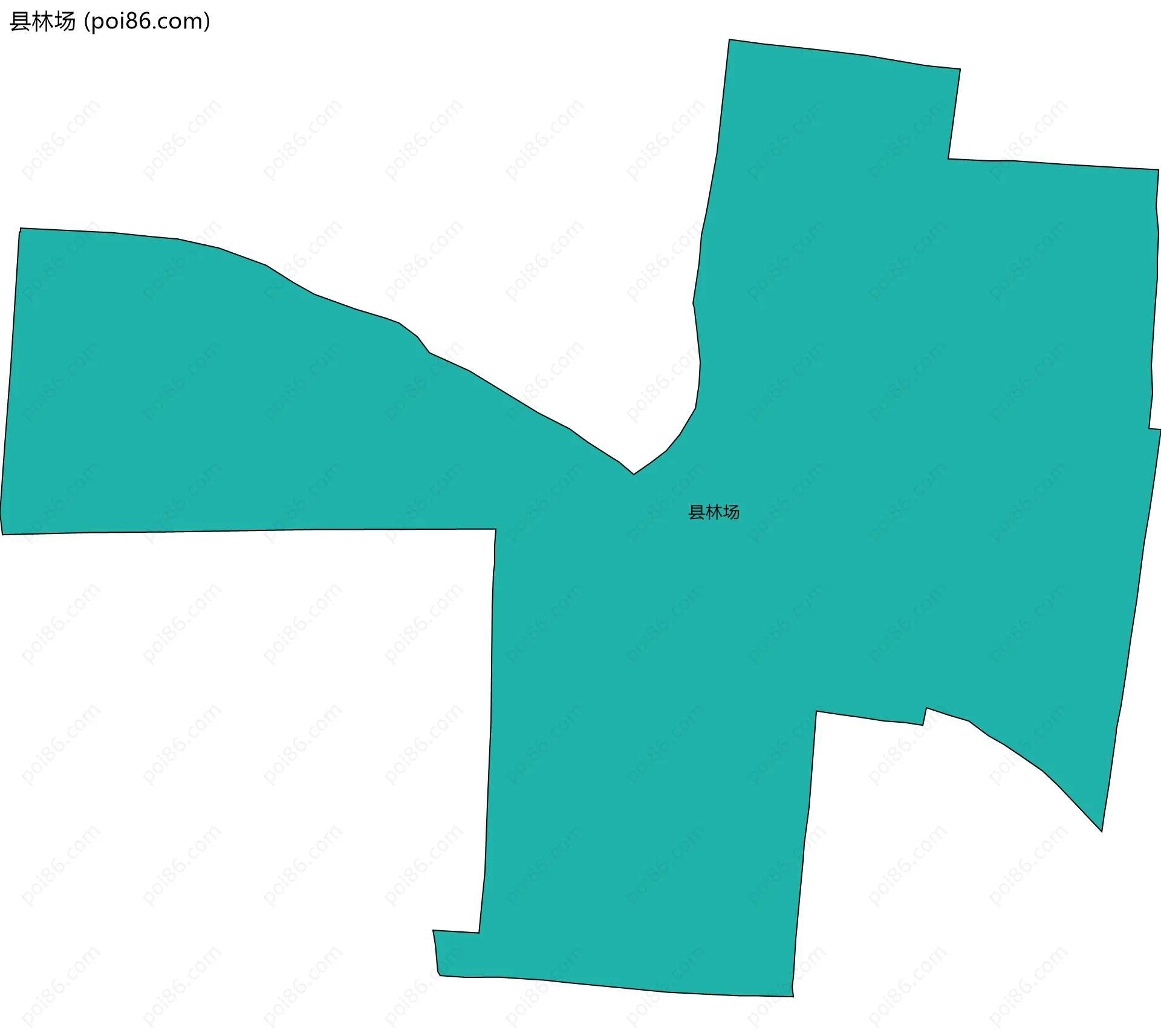县林场边界地图