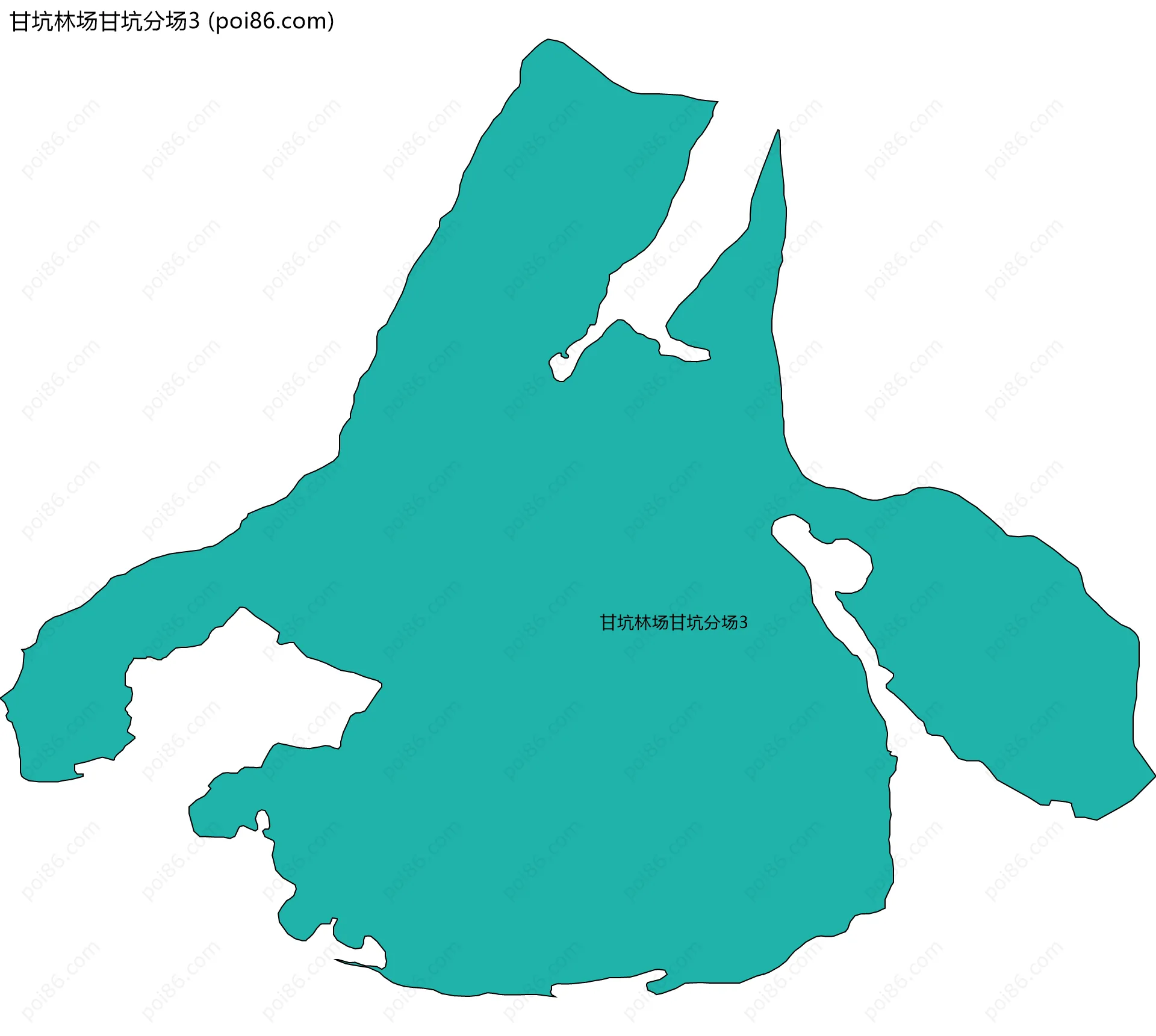 甘坑林场甘坑分场3边界地图