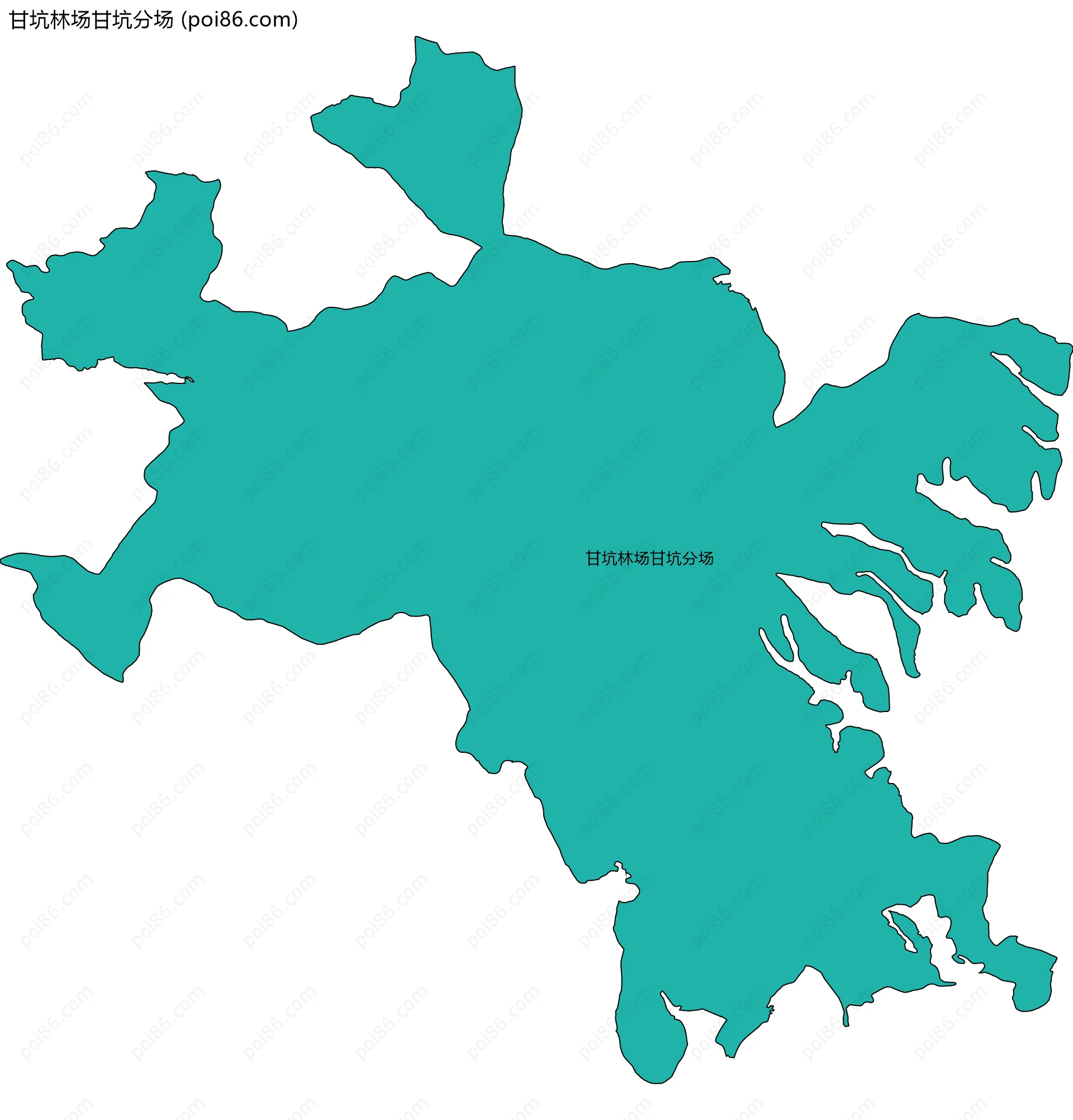 甘坑林场甘坑分场边界地图