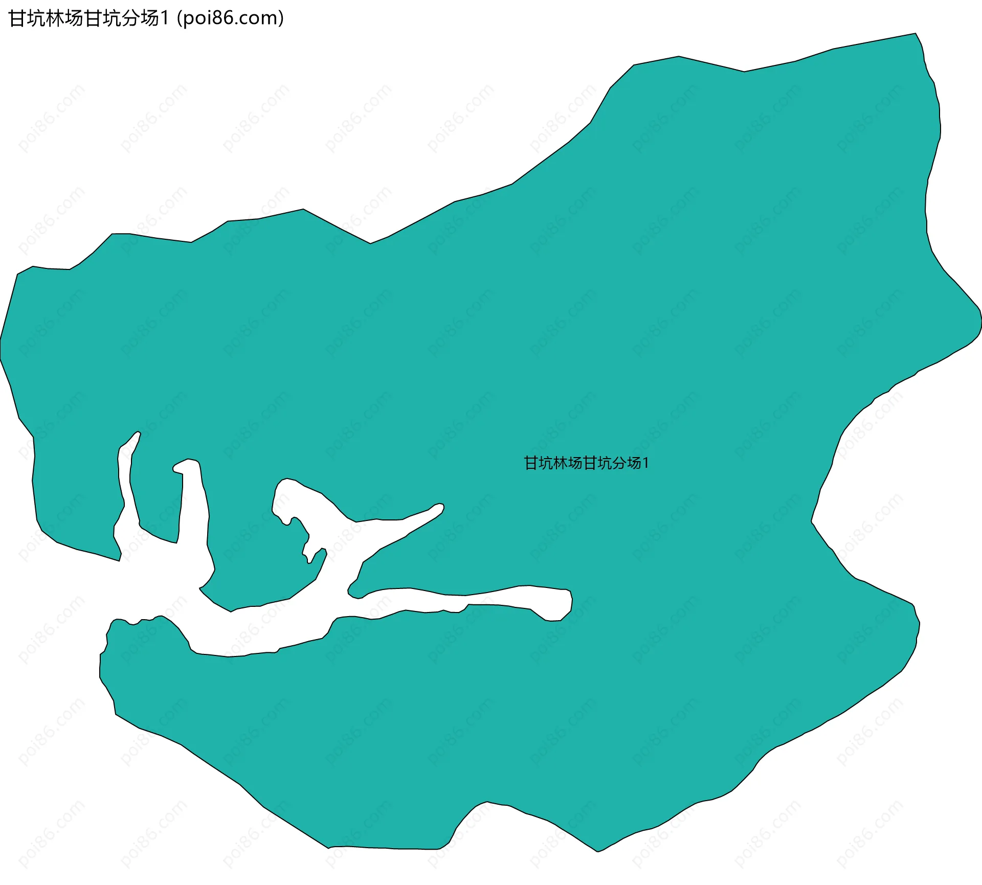 甘坑林场甘坑分场1边界地图