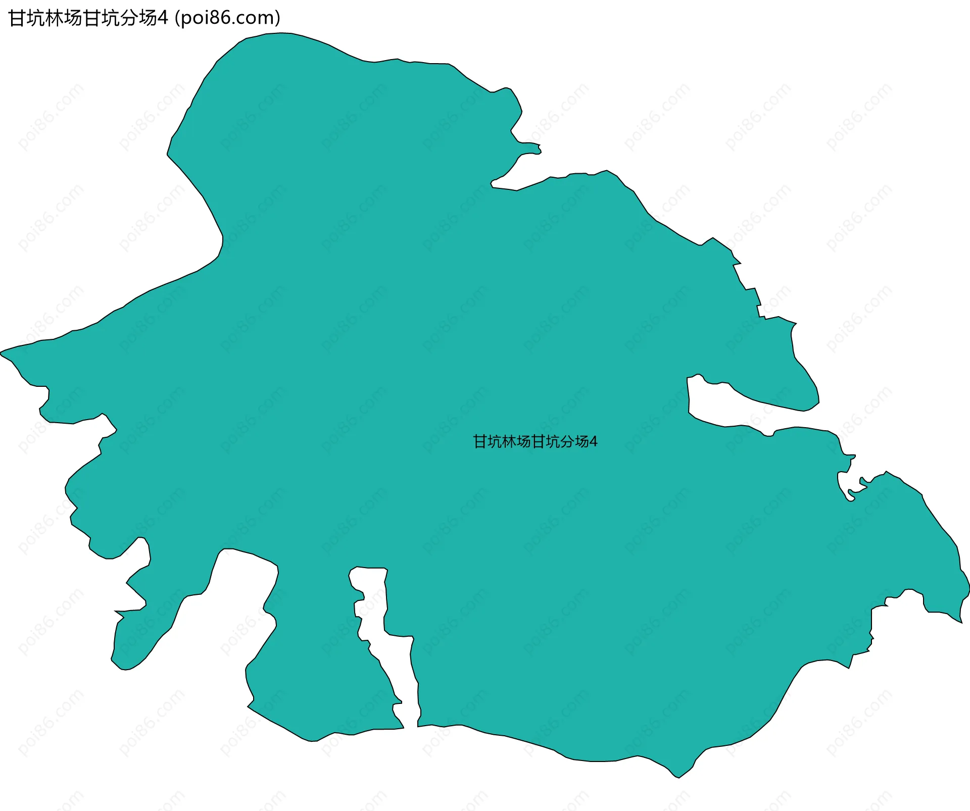 甘坑林场甘坑分场4边界地图
