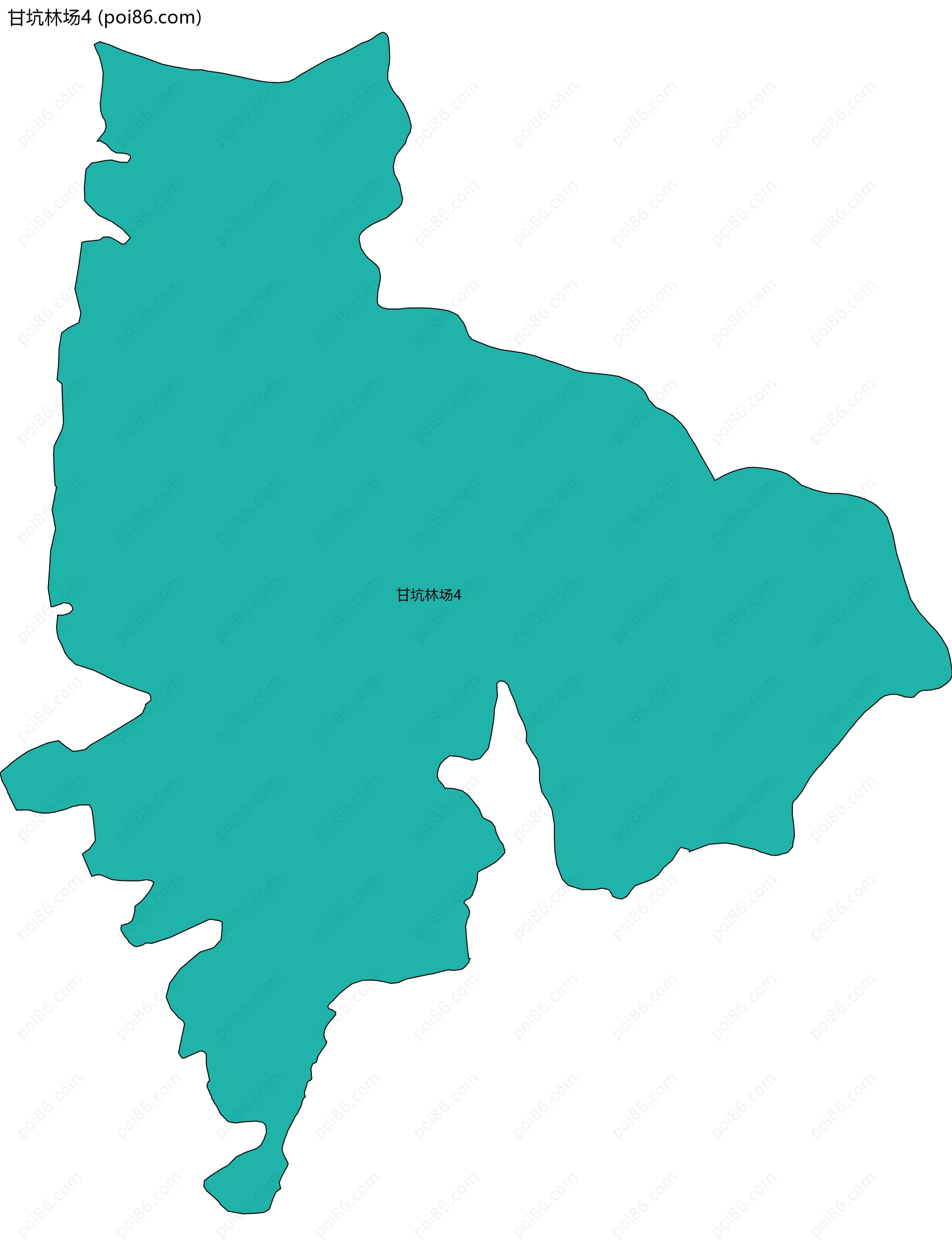 甘坑林场4边界地图