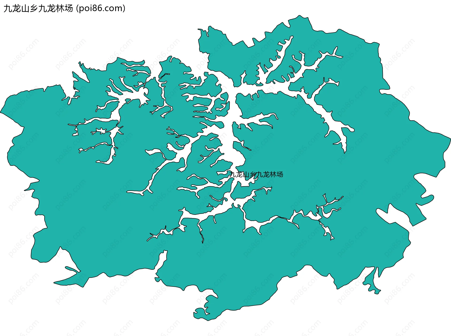 九龙山乡九龙林场边界地图