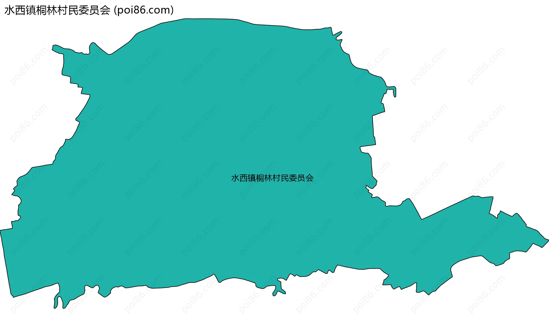 水西镇桐林村民委员会边界地图