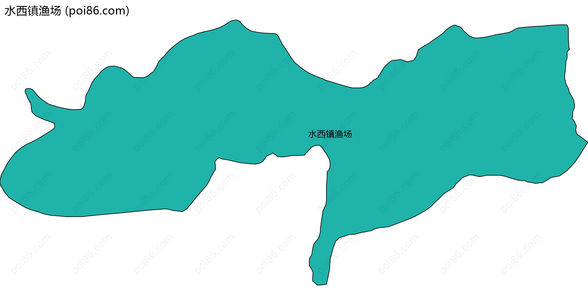 水西镇渔场边界地图