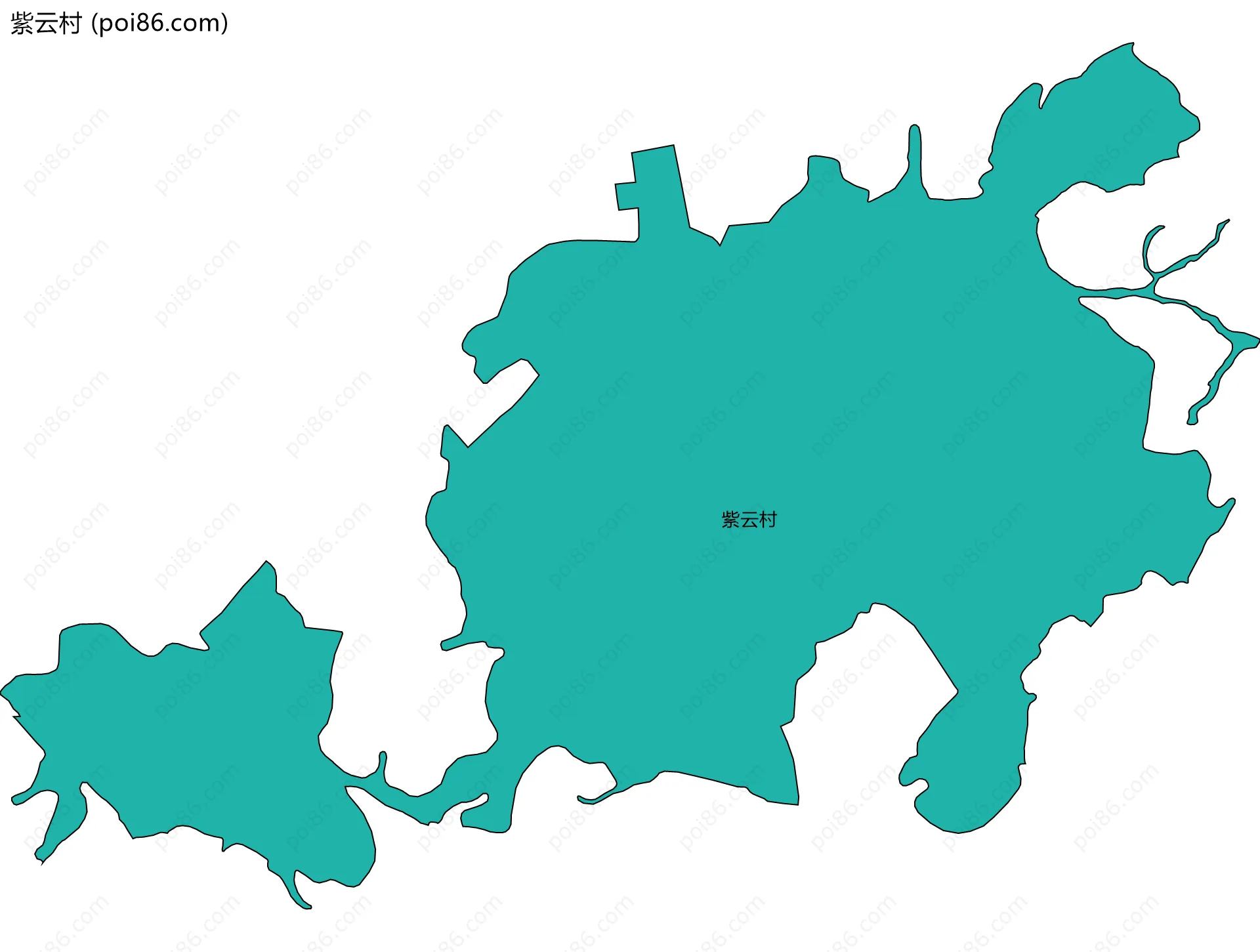 紫云村边界地图