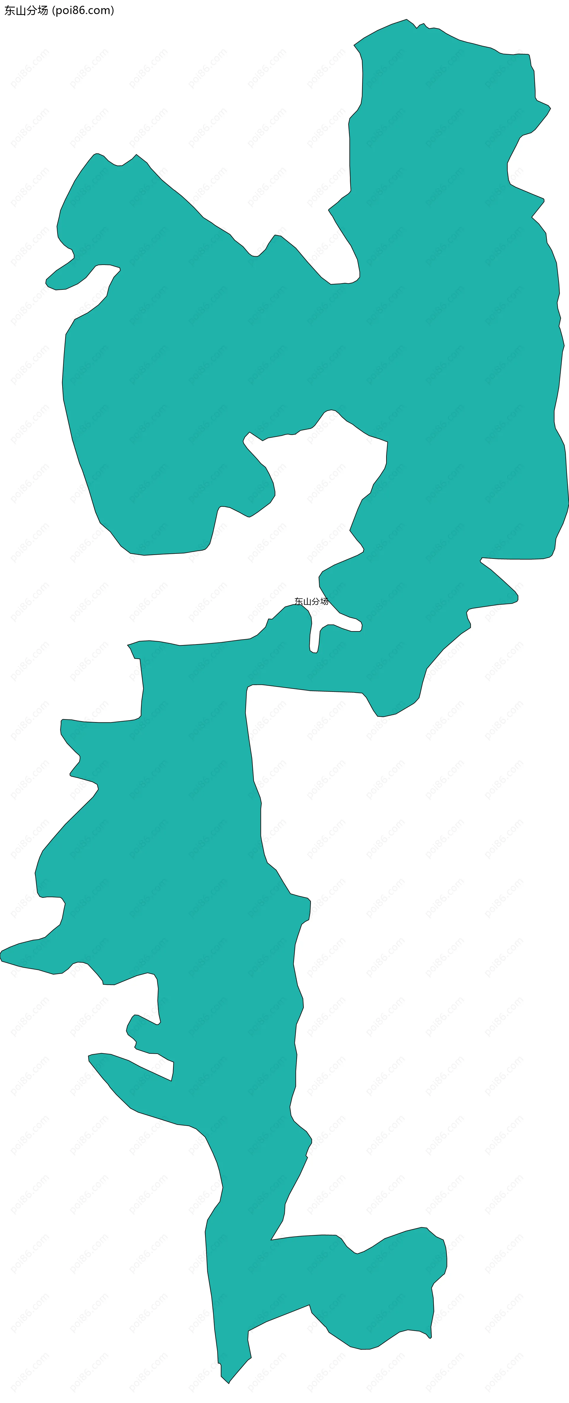 东山分场边界地图