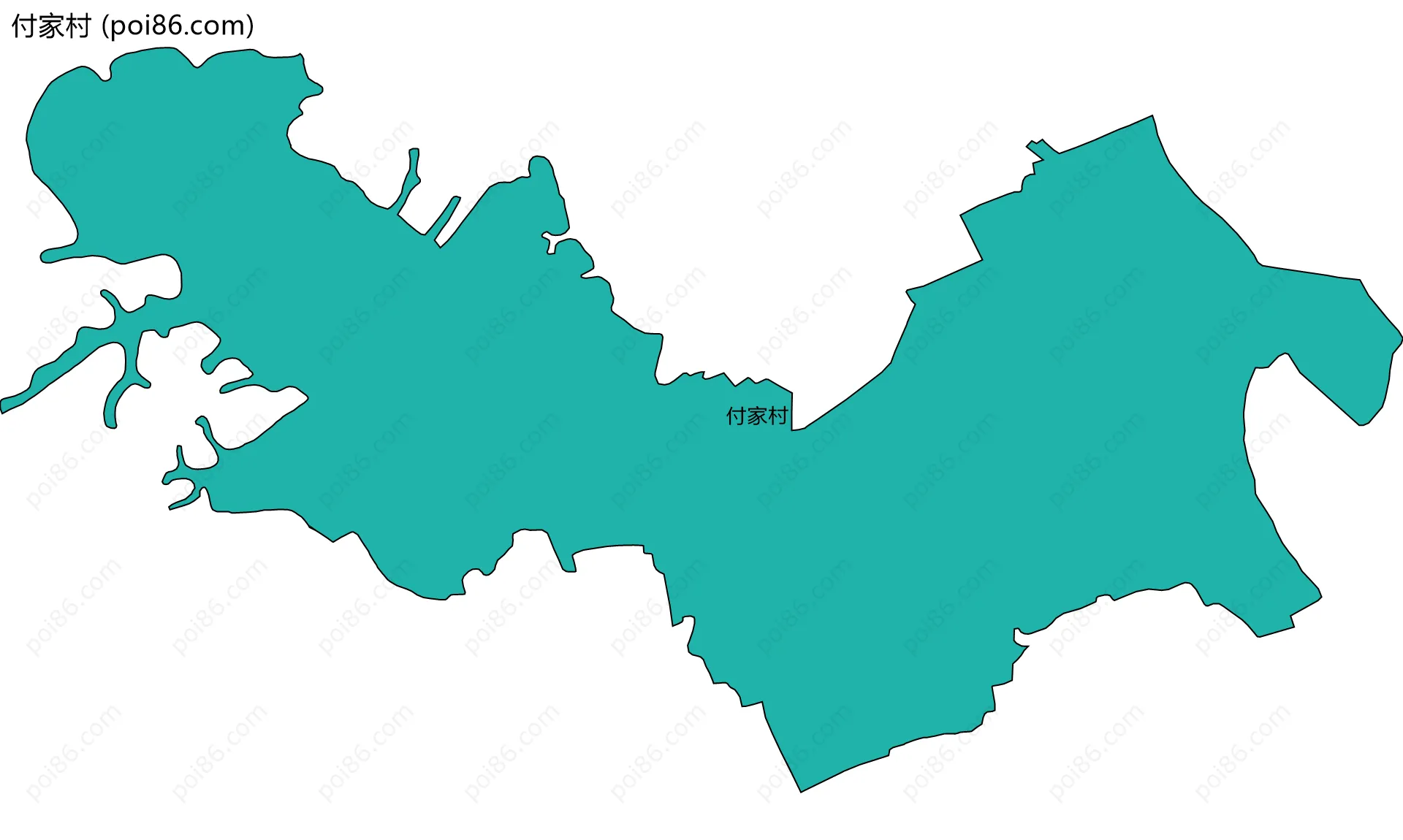 付家村边界地图