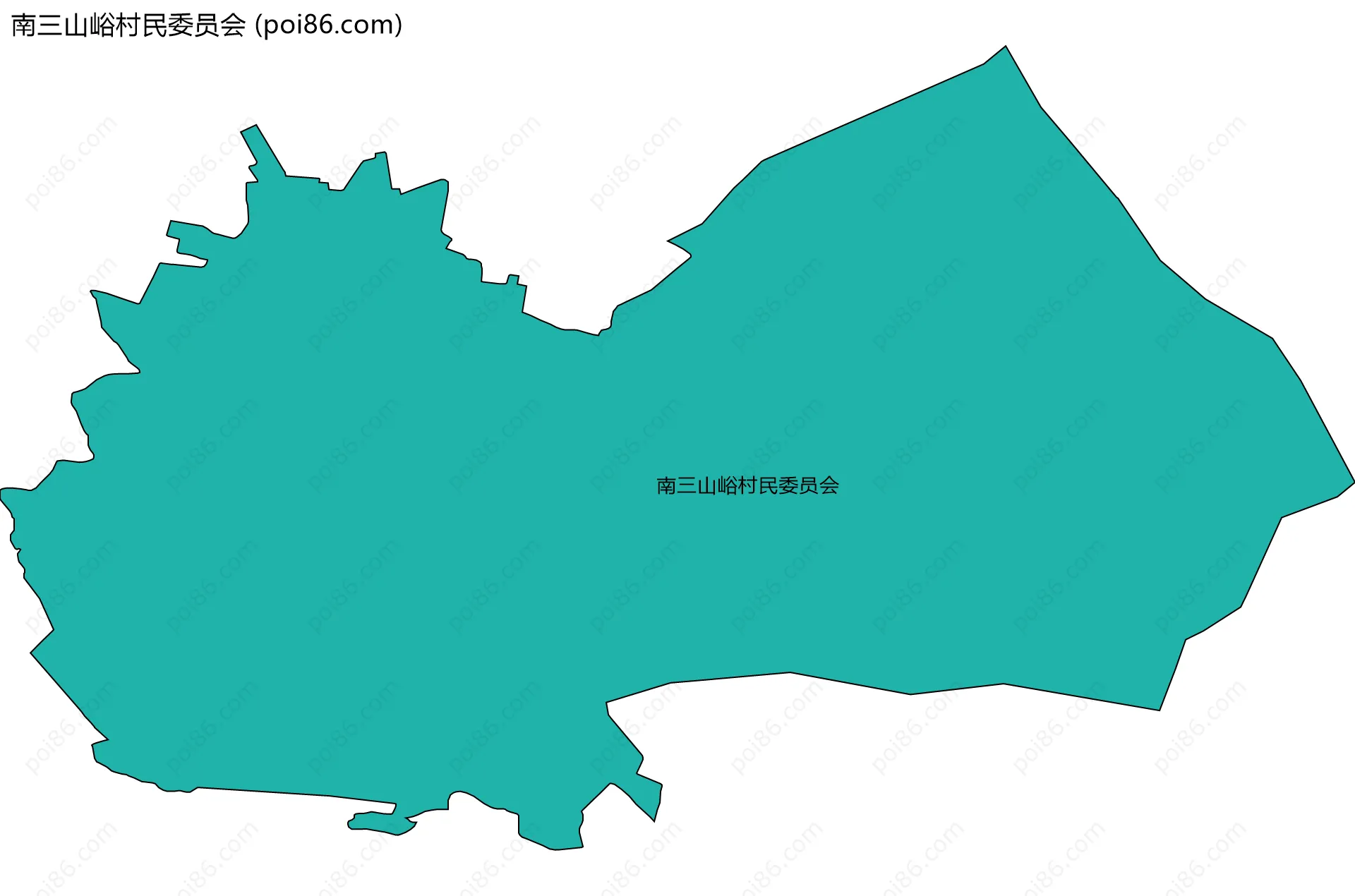 南三山峪村民委员会边界地图