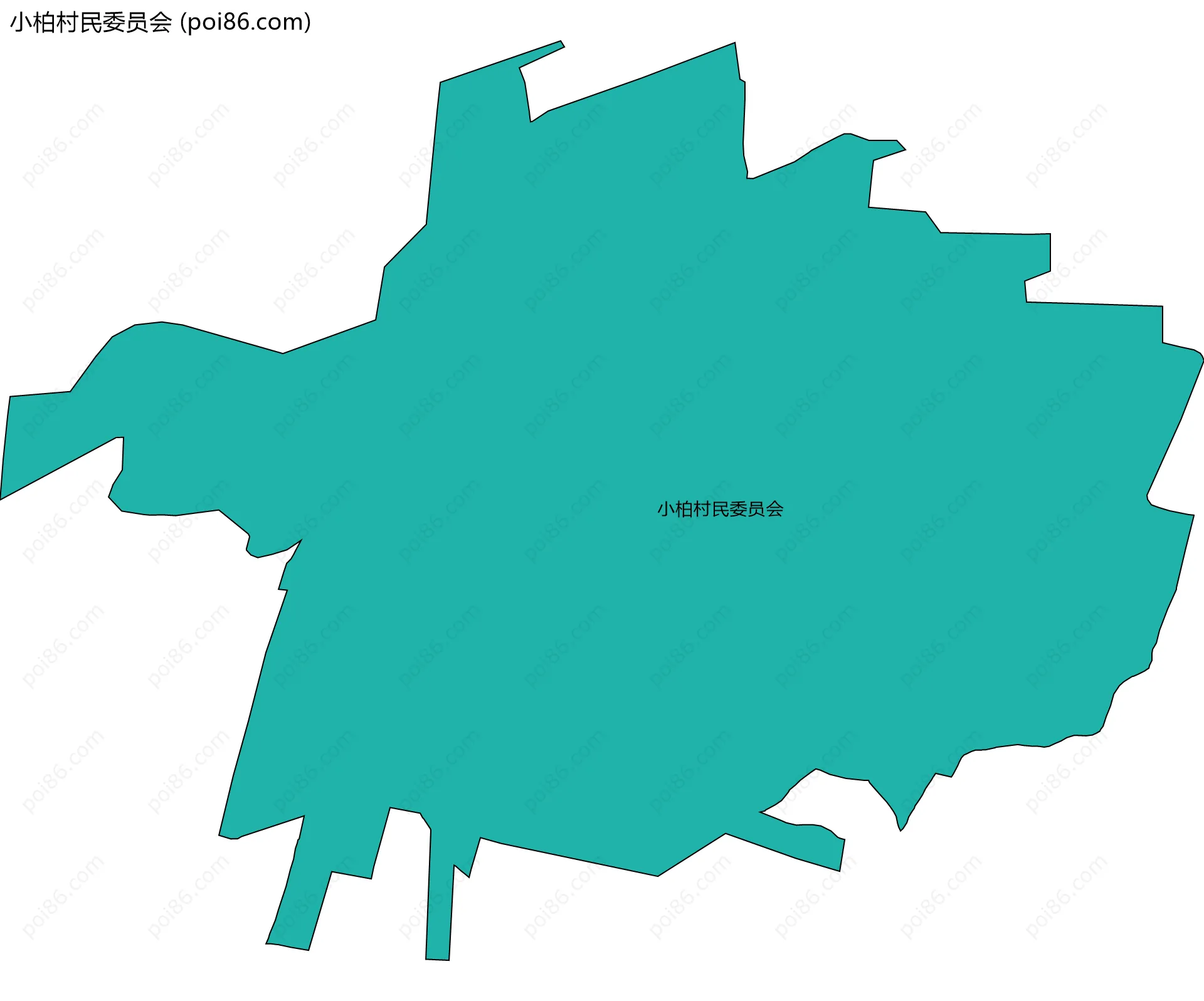 小柏村民委员会边界地图