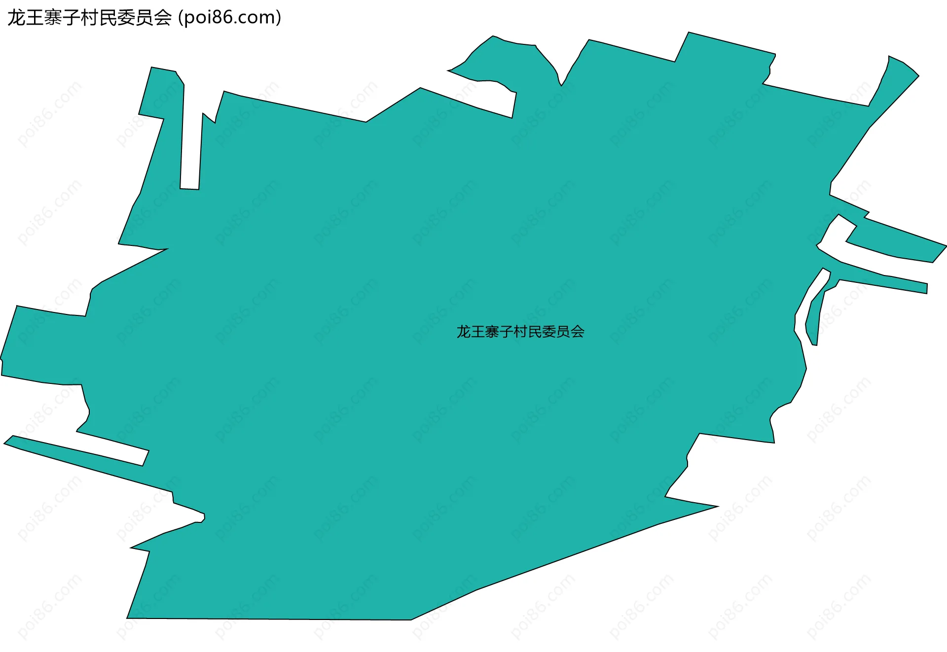 龙王寨子村民委员会边界地图