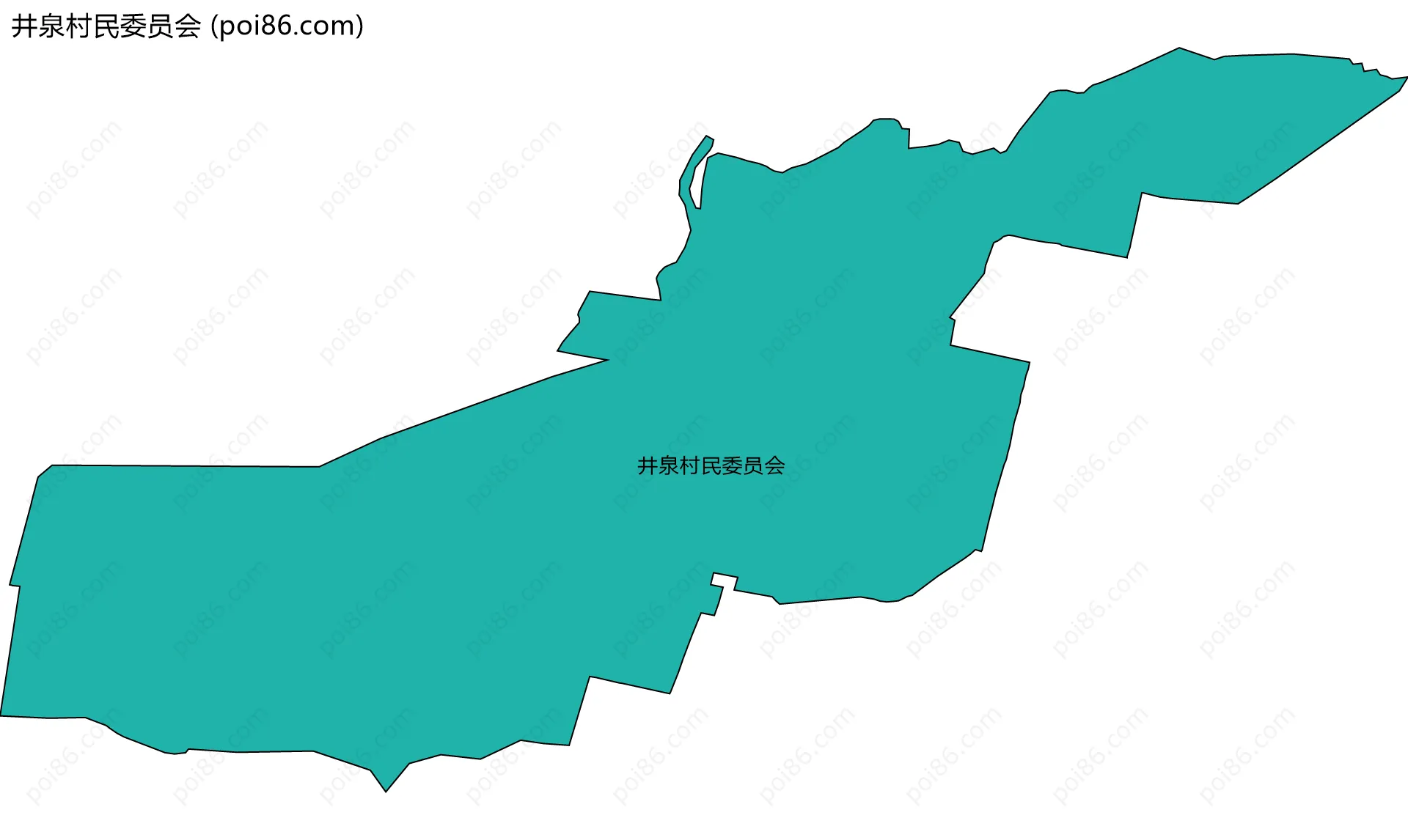 井泉村民委员会边界地图