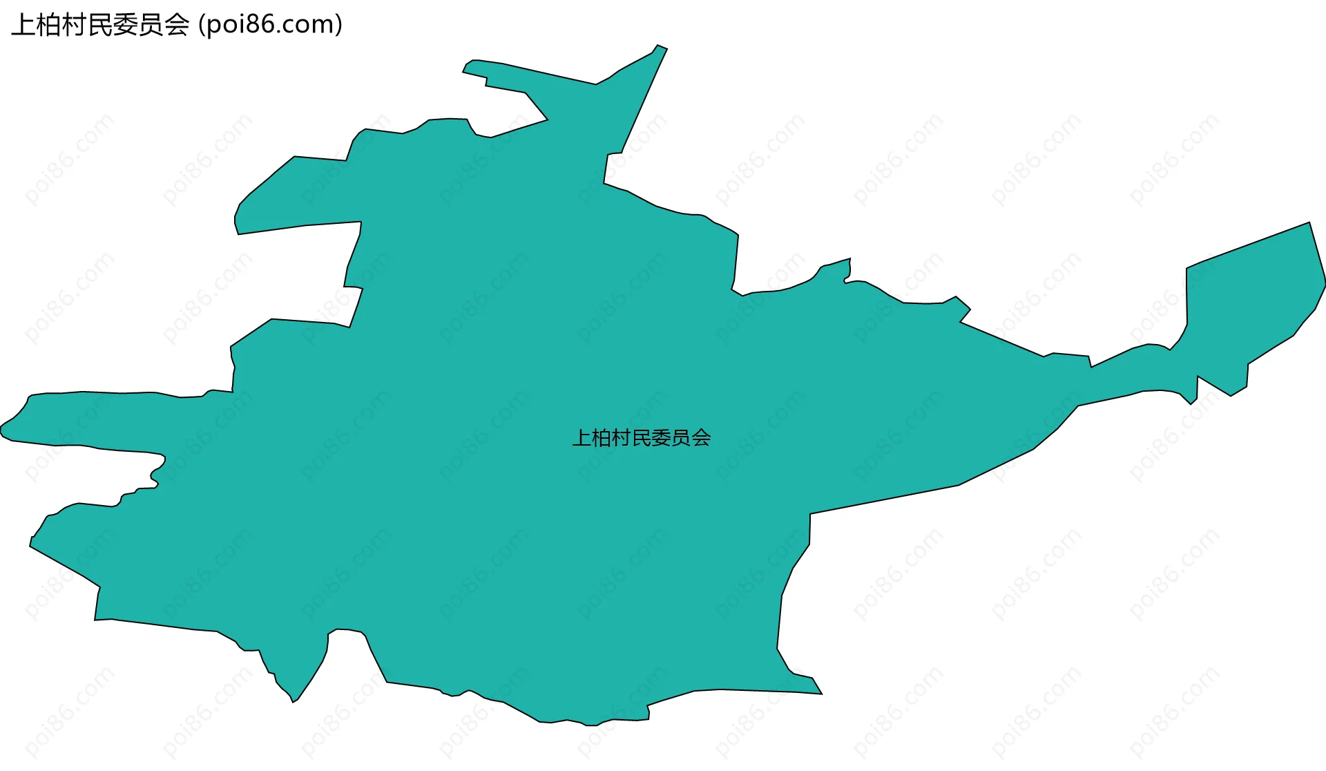 上柏村民委员会边界地图