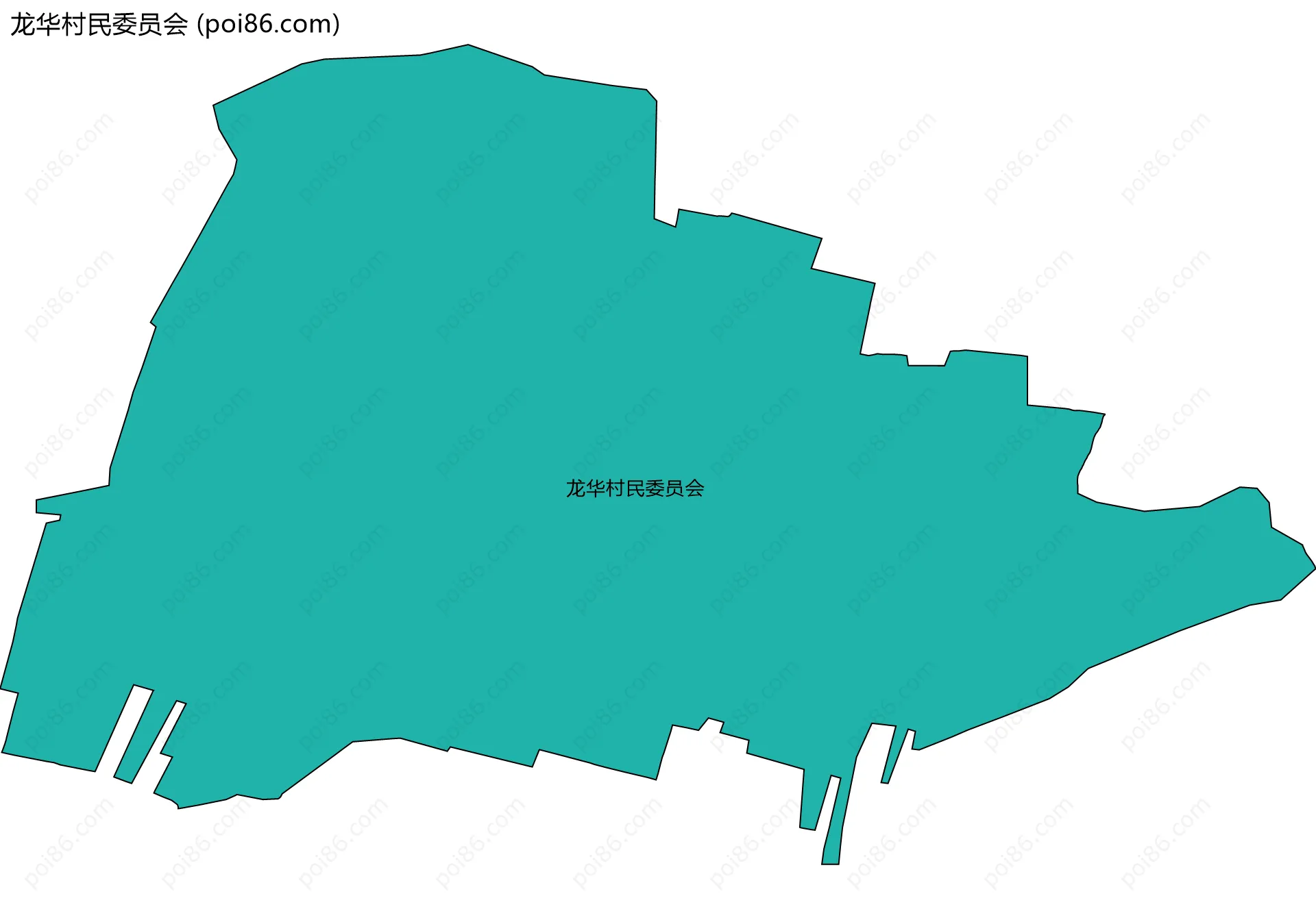 龙华村民委员会边界地图