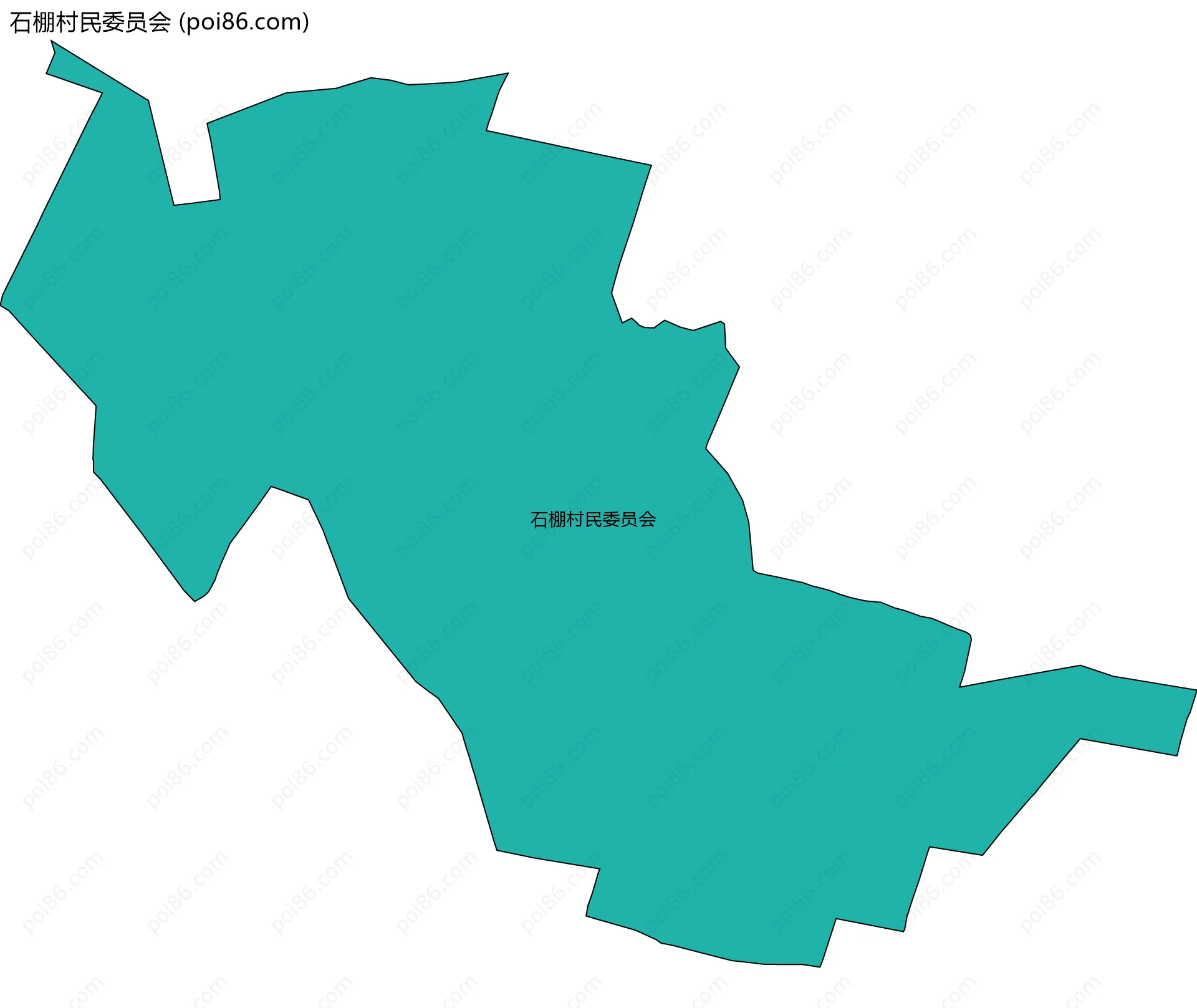 石棚村民委员会边界地图