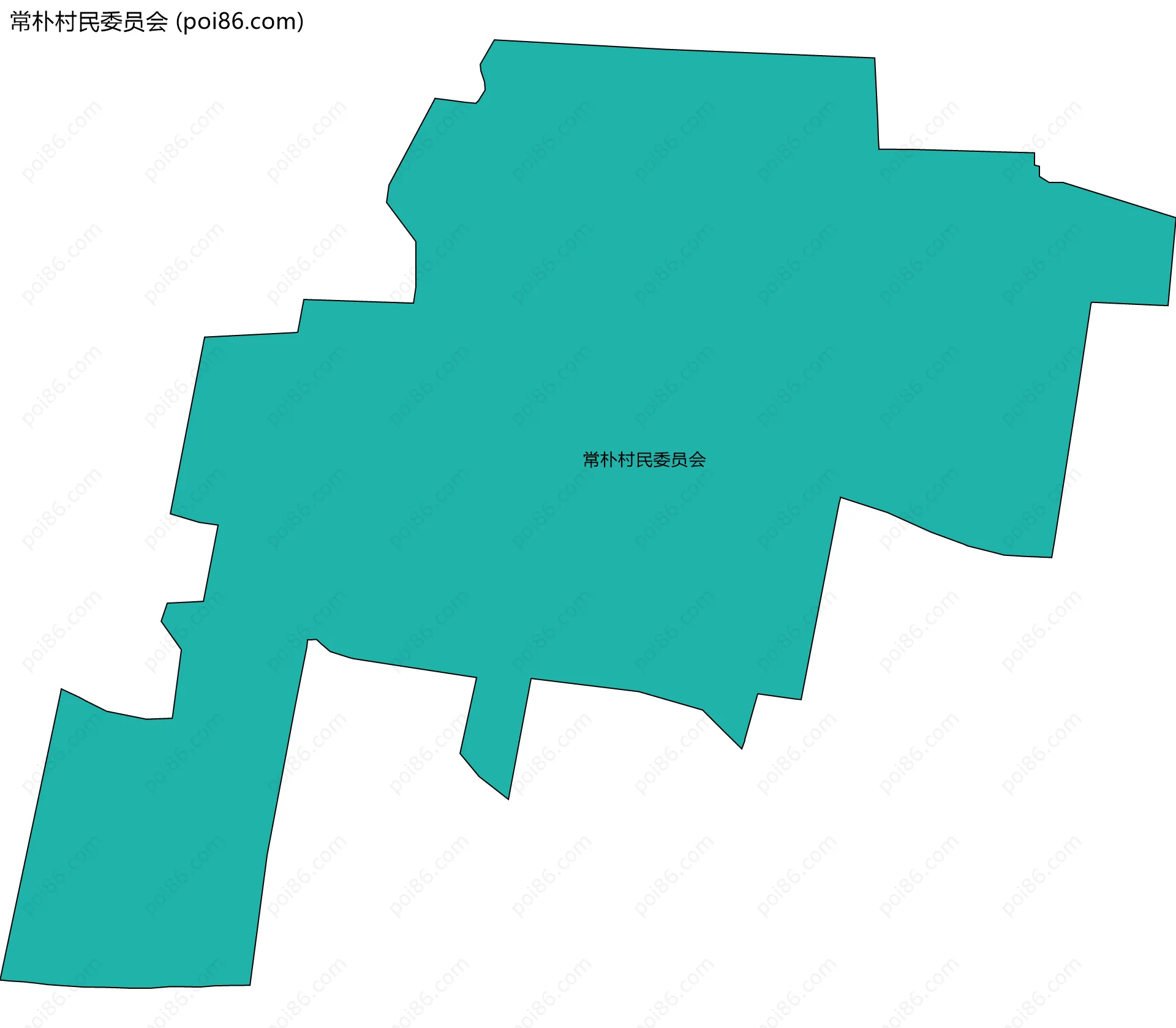 常朴村民委员会边界地图