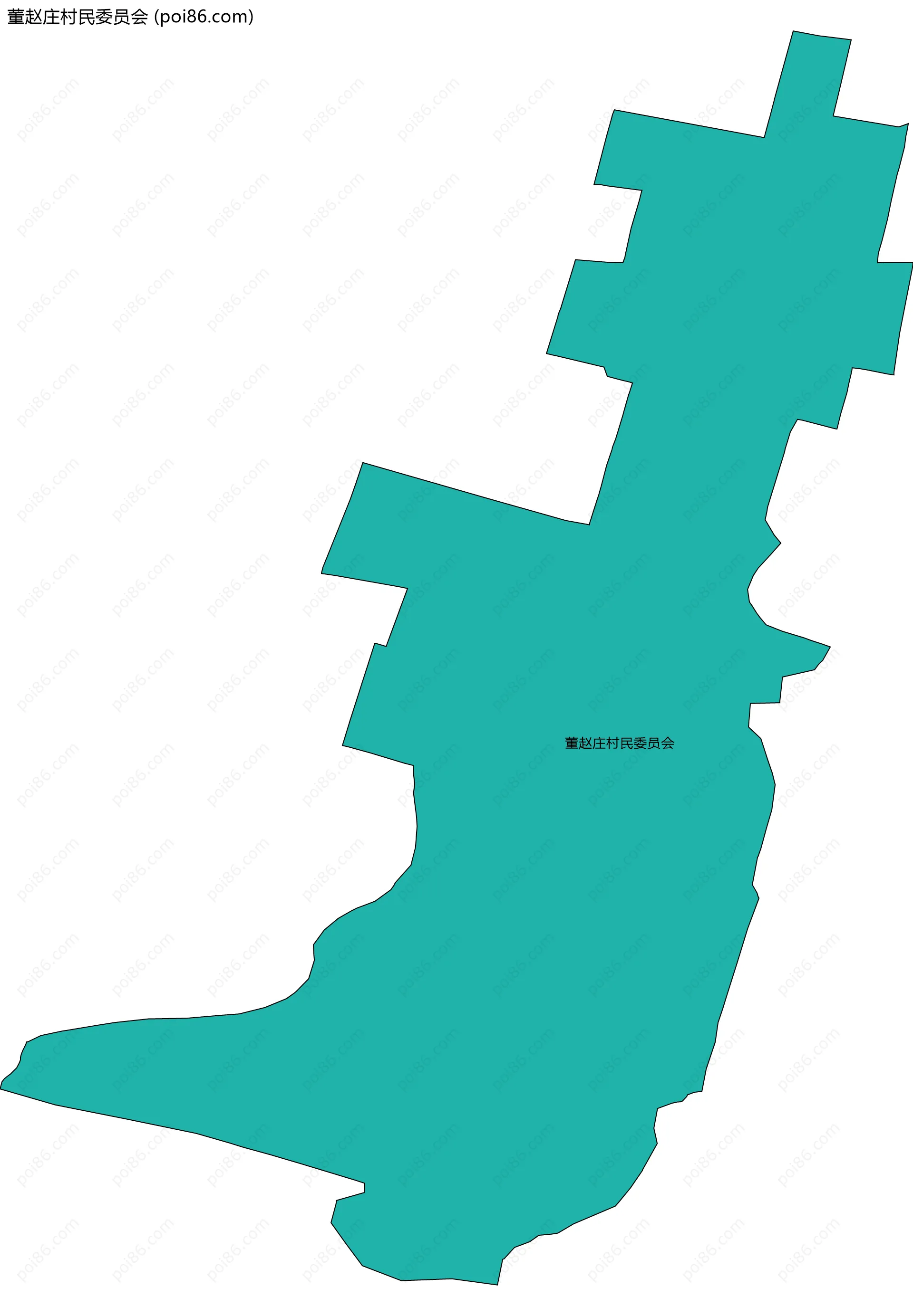 董赵庄村民委员会边界地图