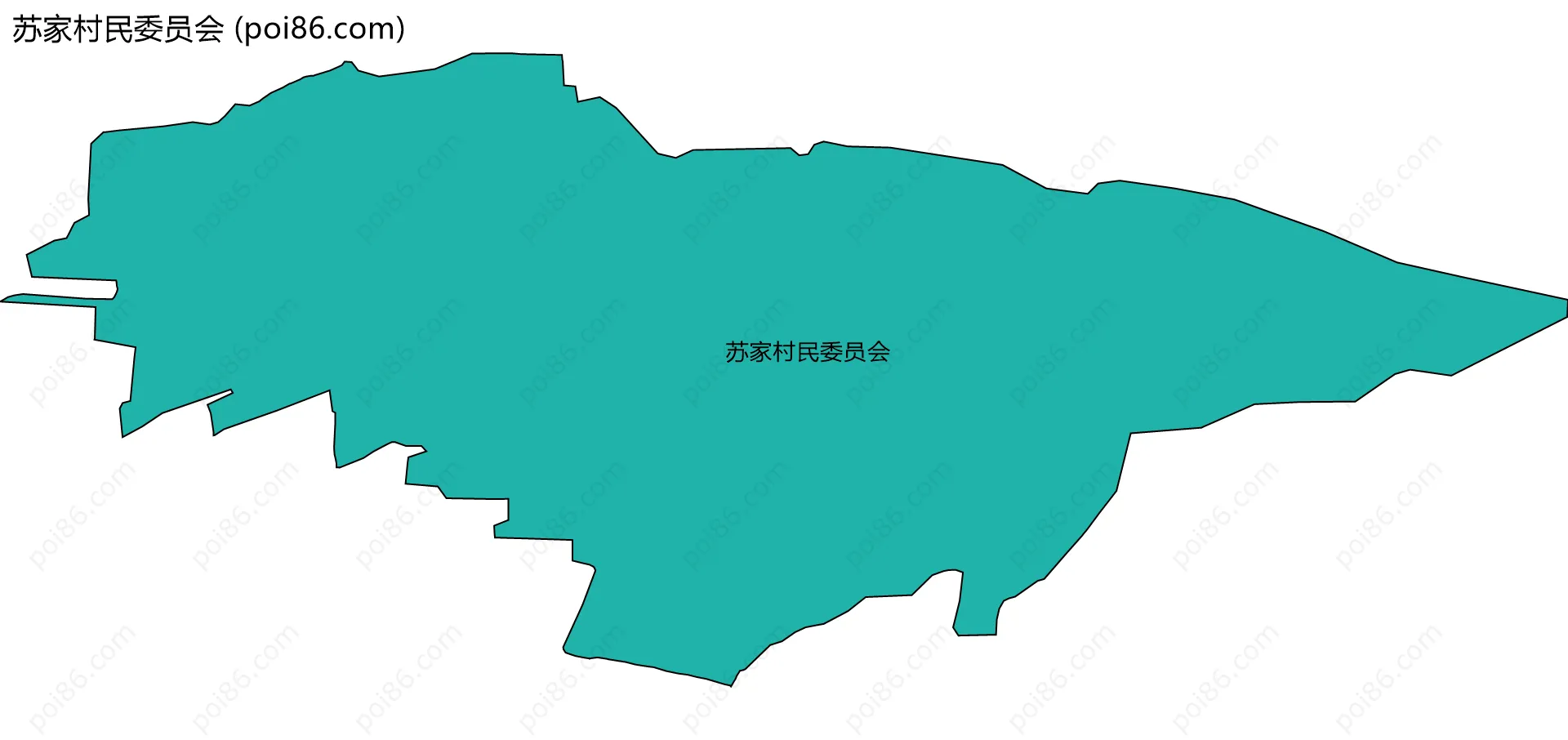 苏家村民委员会边界地图