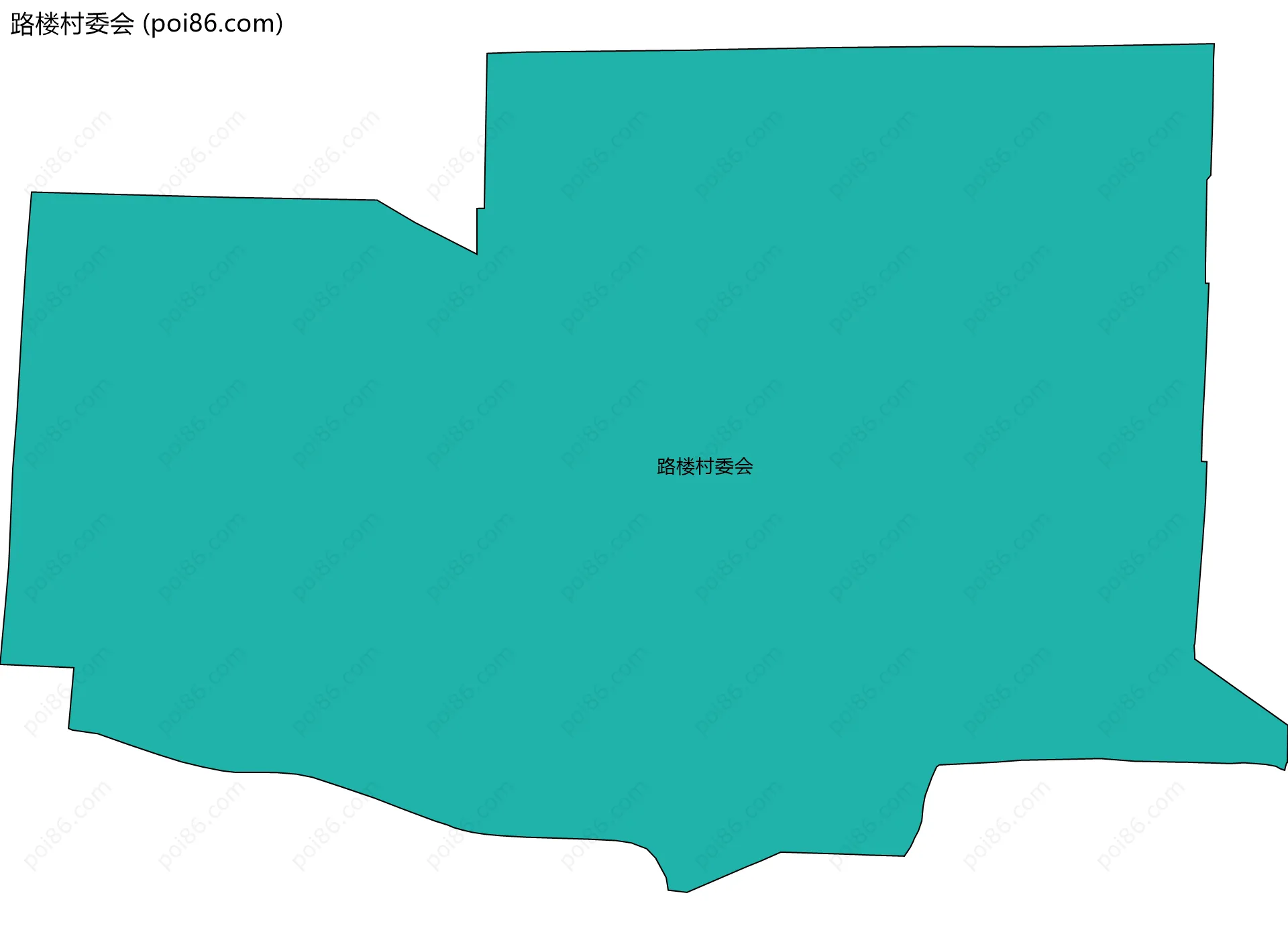 路楼村委会边界地图