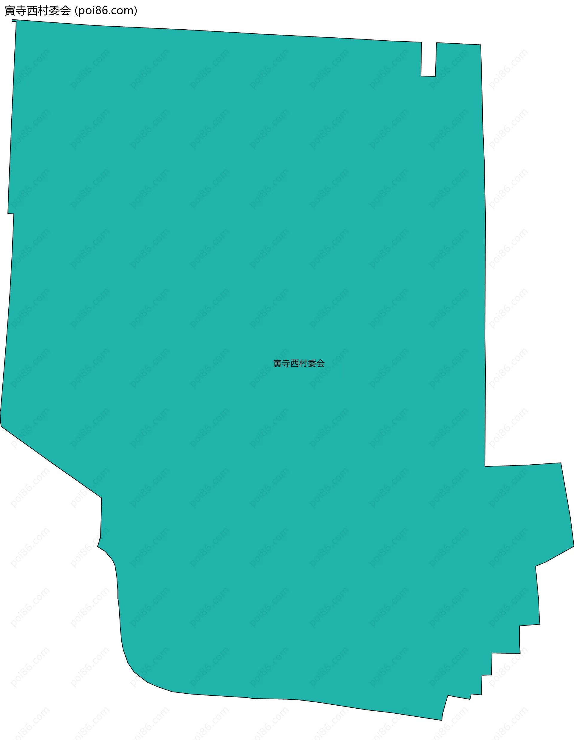 寅寺西村委会边界地图