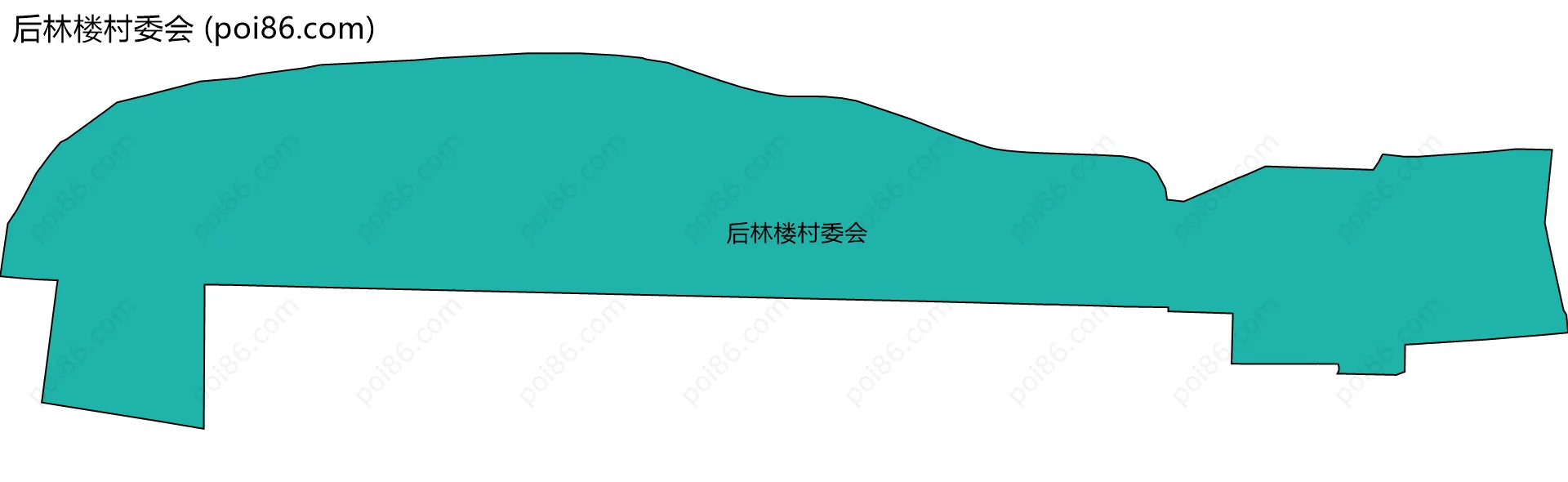 后林楼村委会边界地图