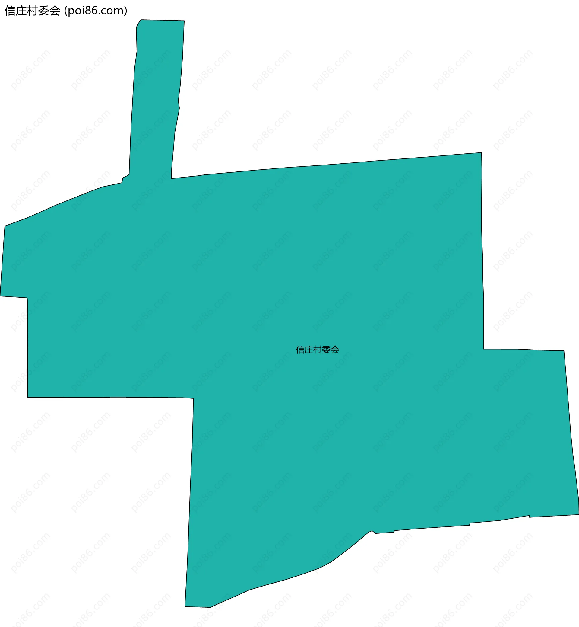 信庄村委会边界地图