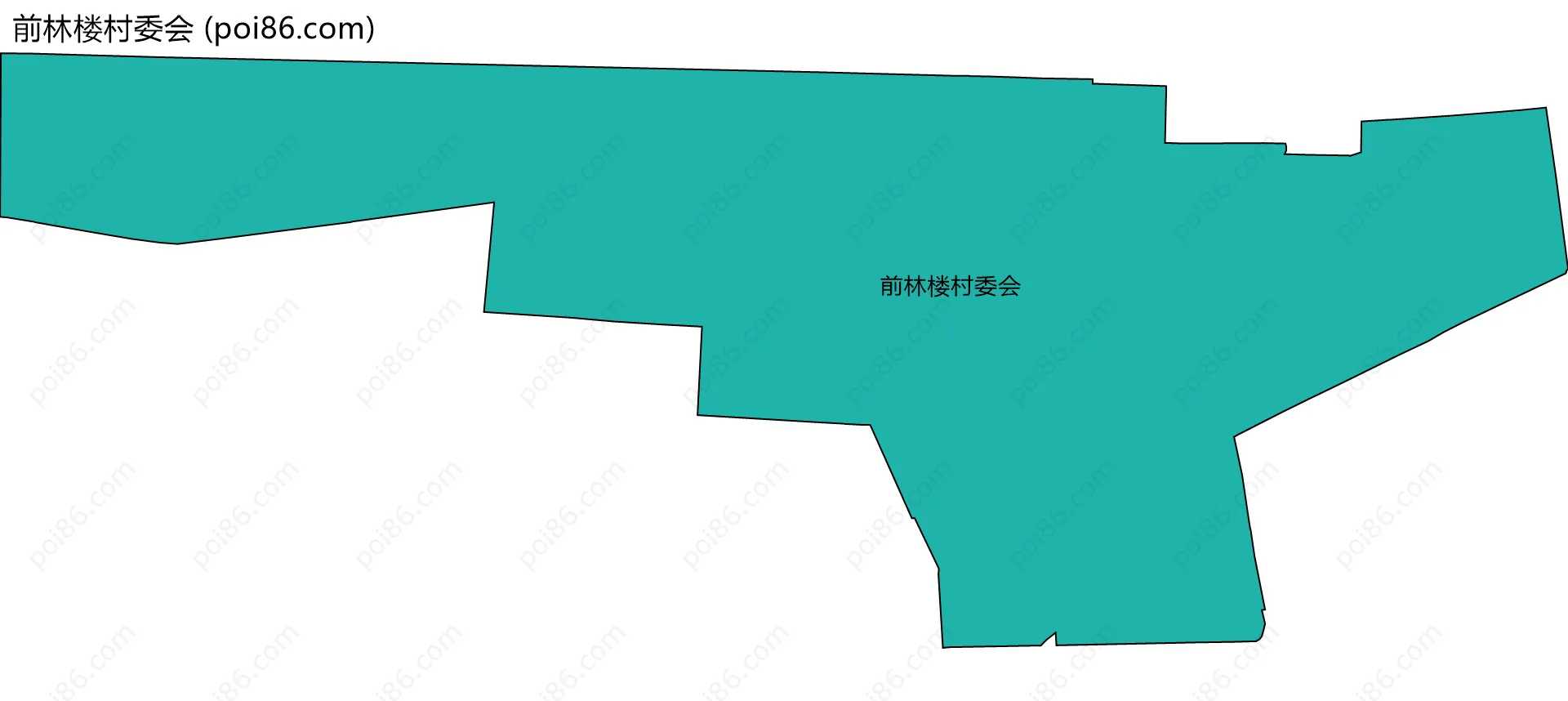 前林楼村委会边界地图