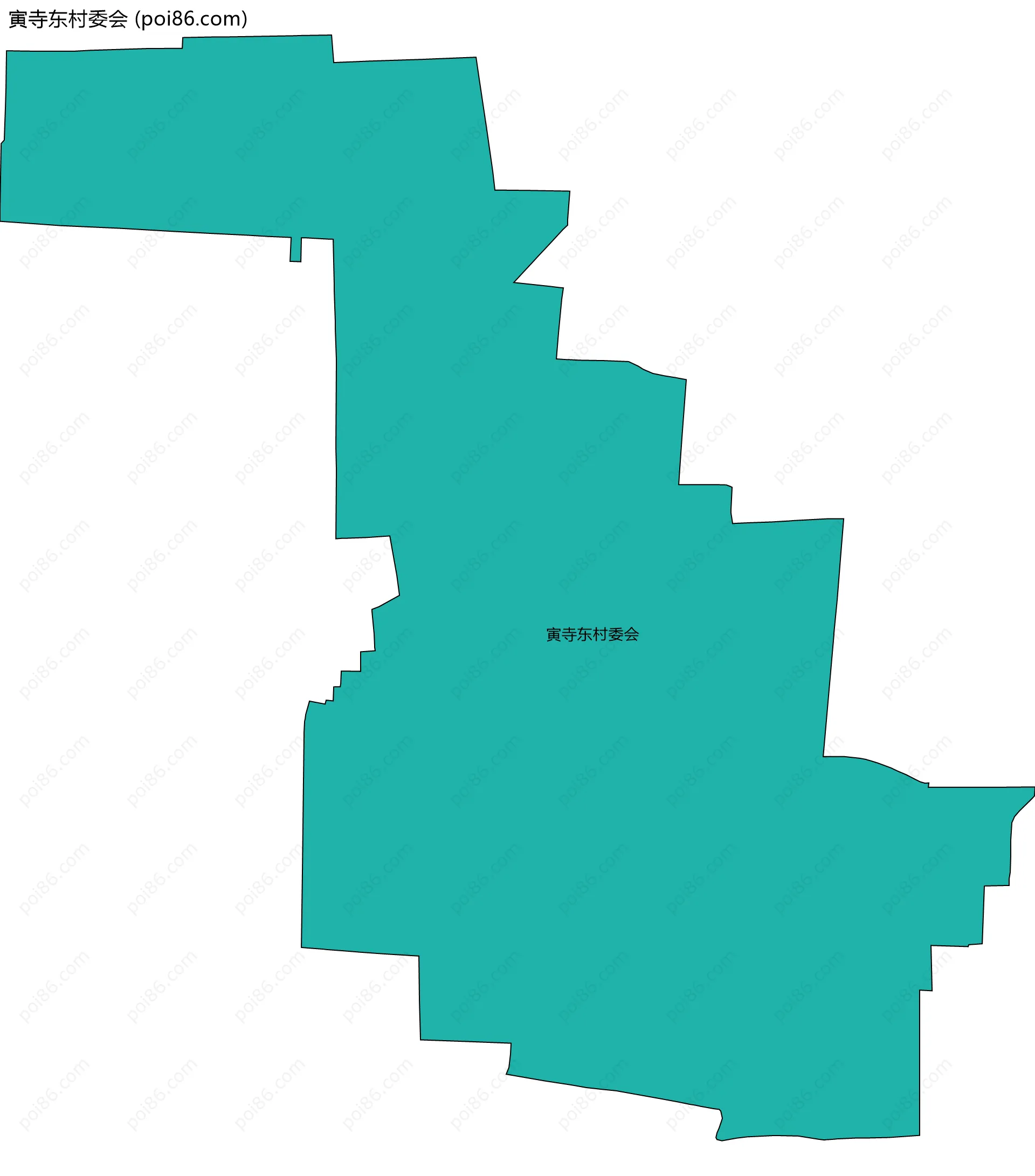 寅寺东村委会边界地图