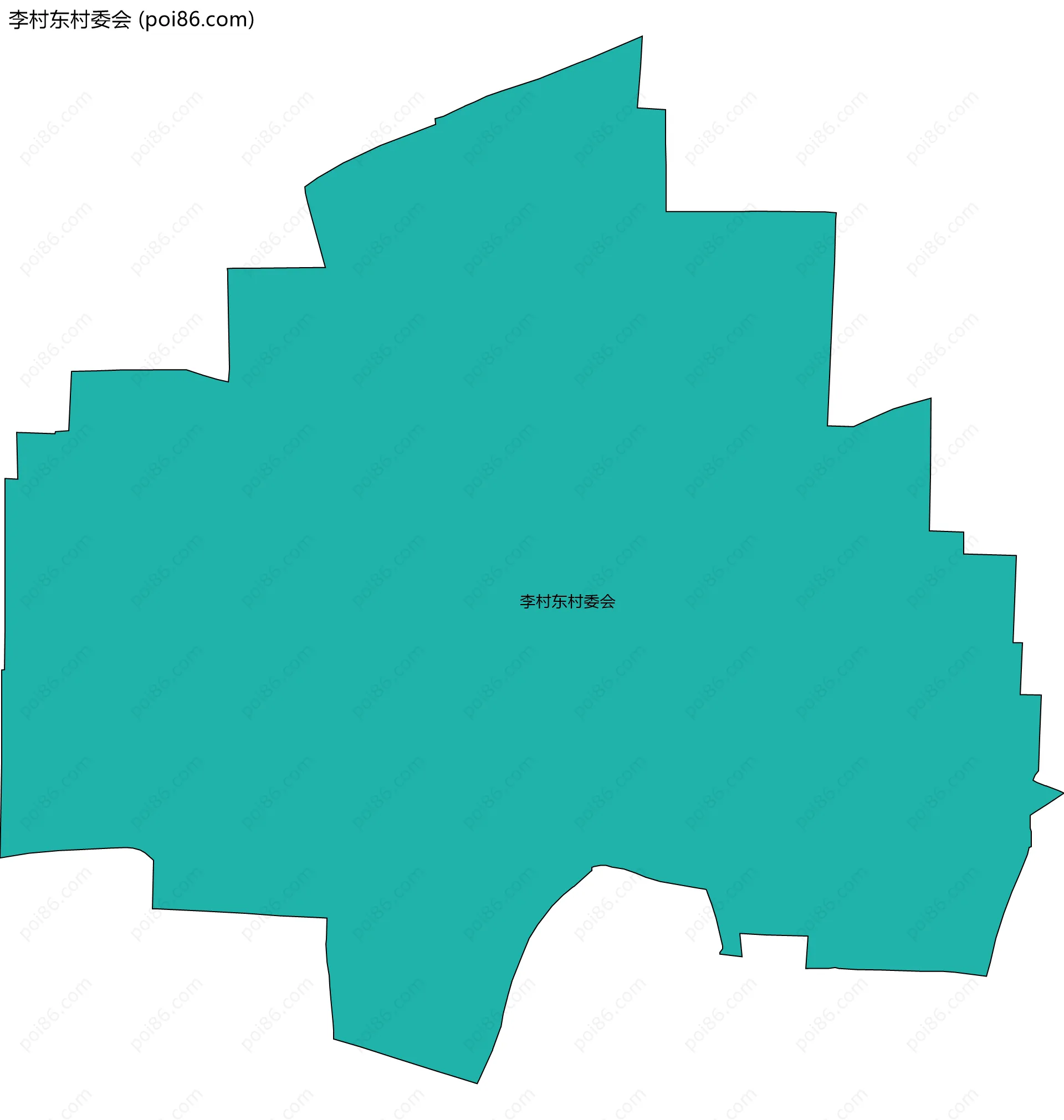 李村东村委会边界地图