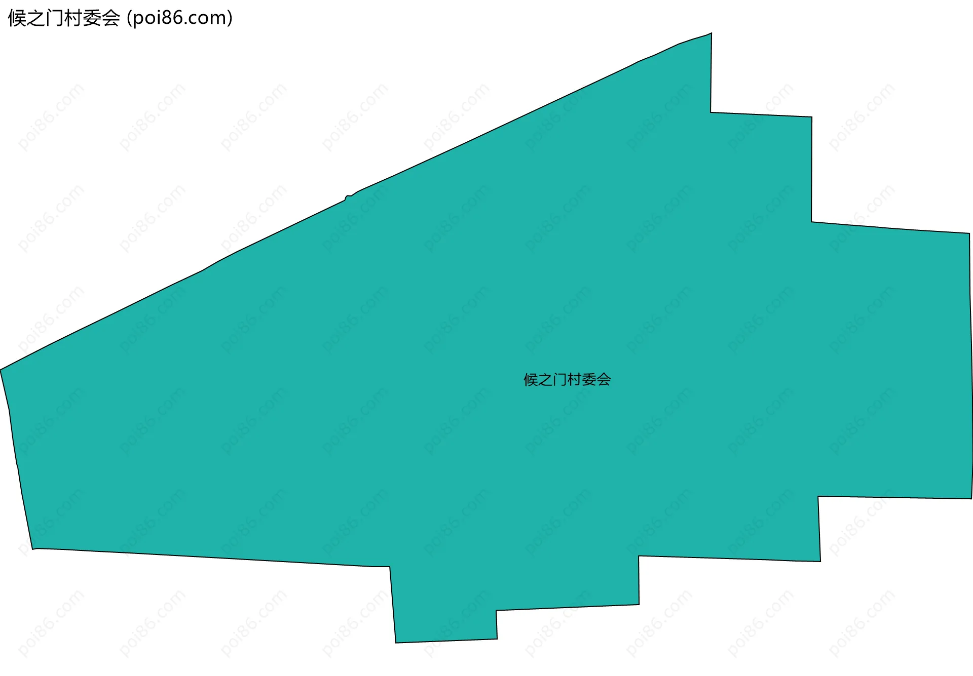 候之门村委会边界地图
