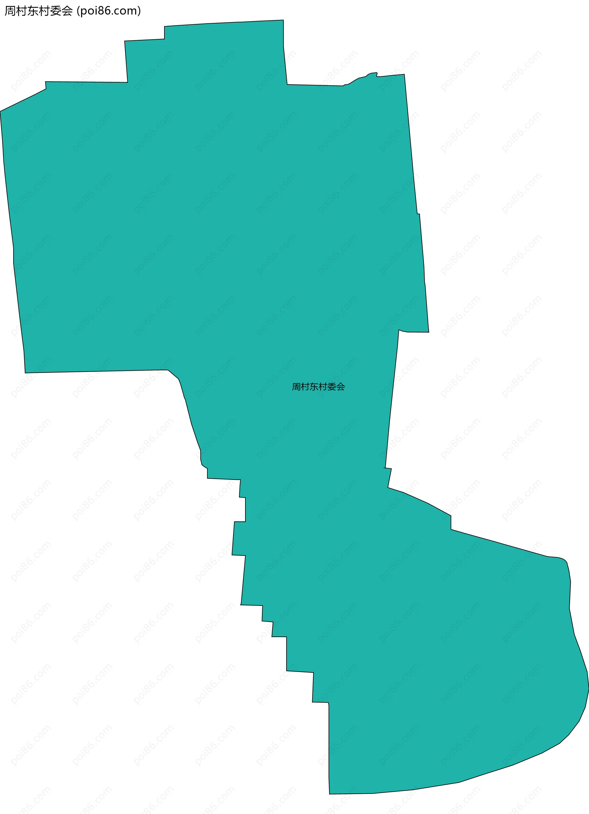 周村东村委会边界地图
