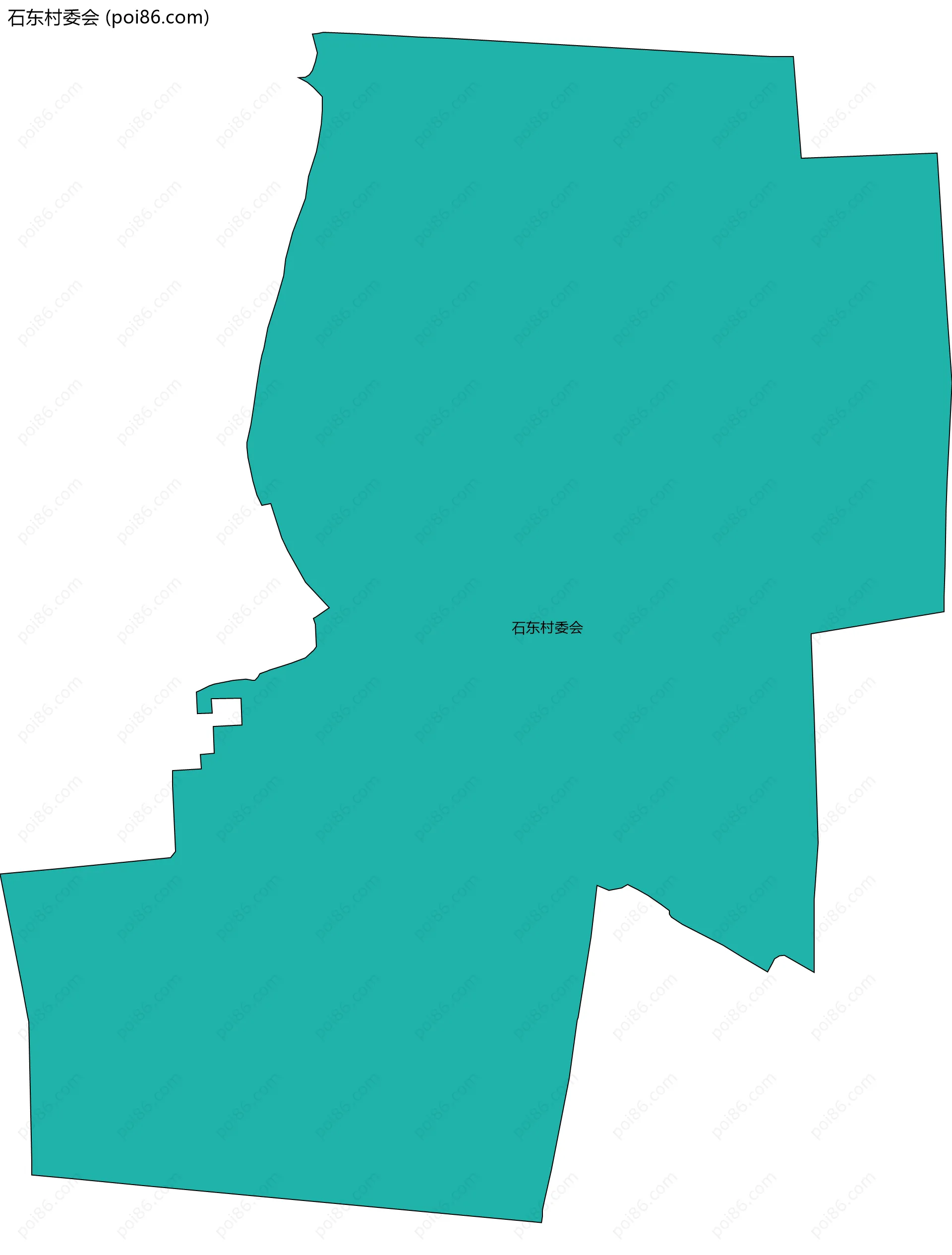 石东村委会边界地图