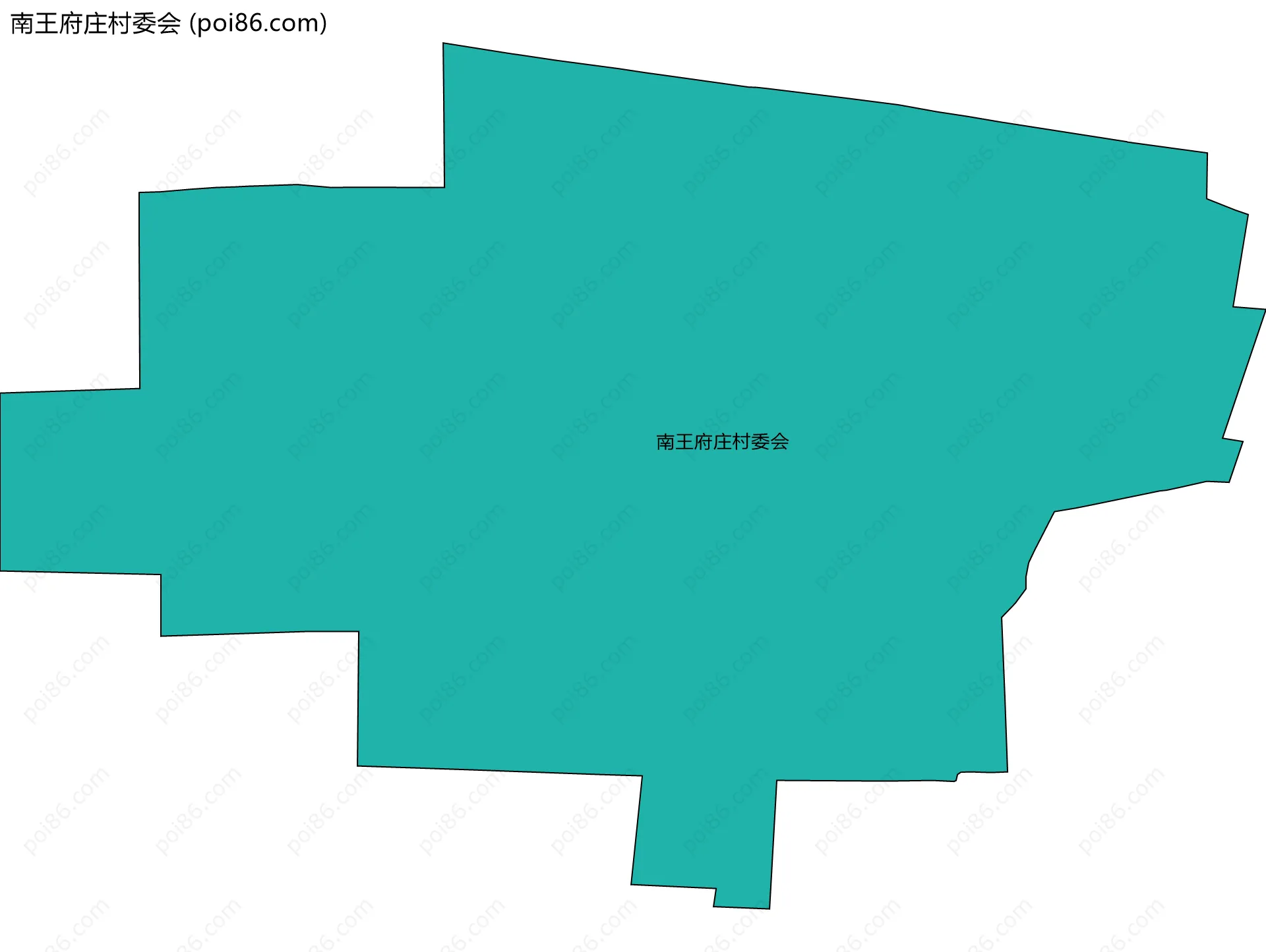 南王府庄村委会边界地图