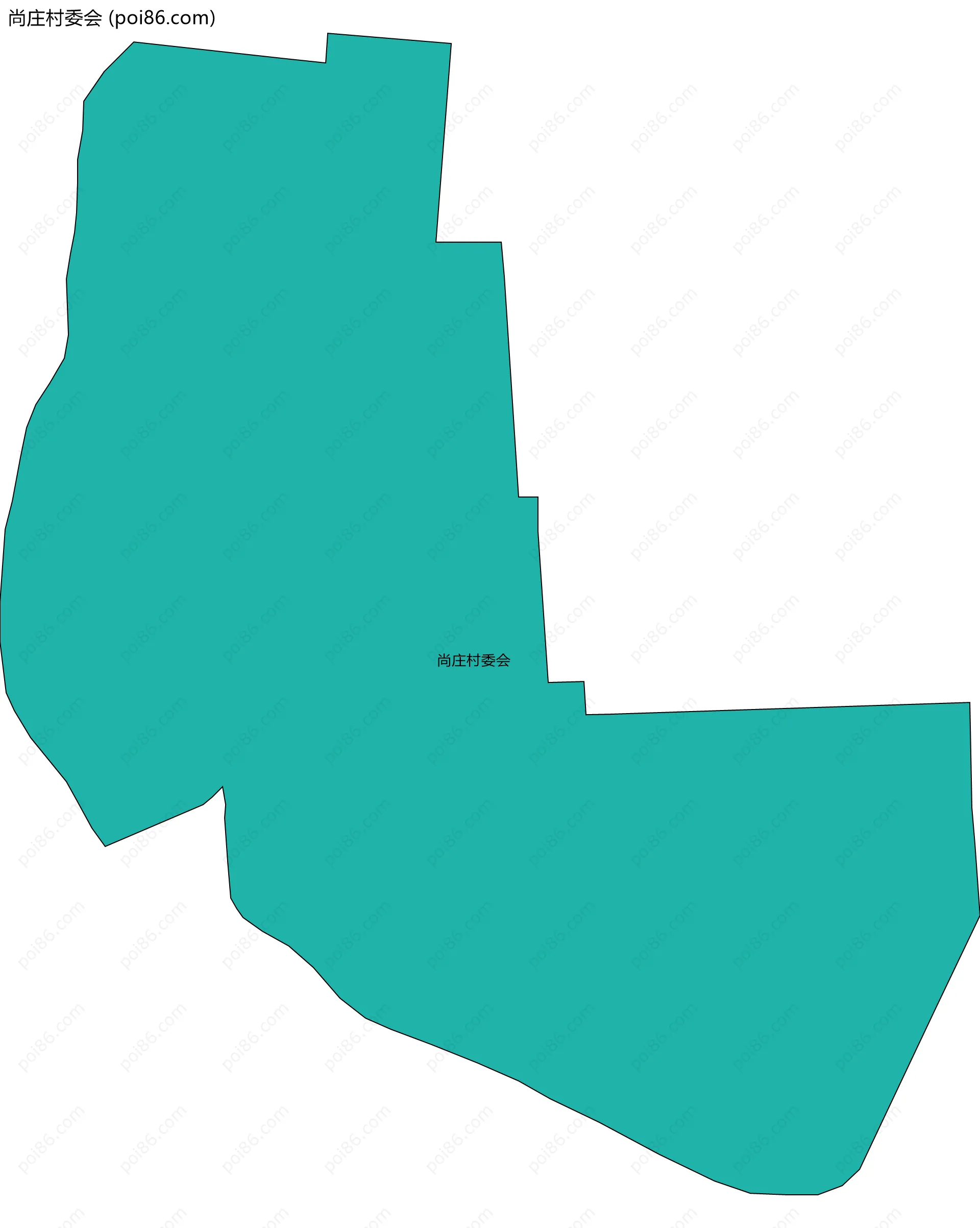 尚庄村委会边界地图