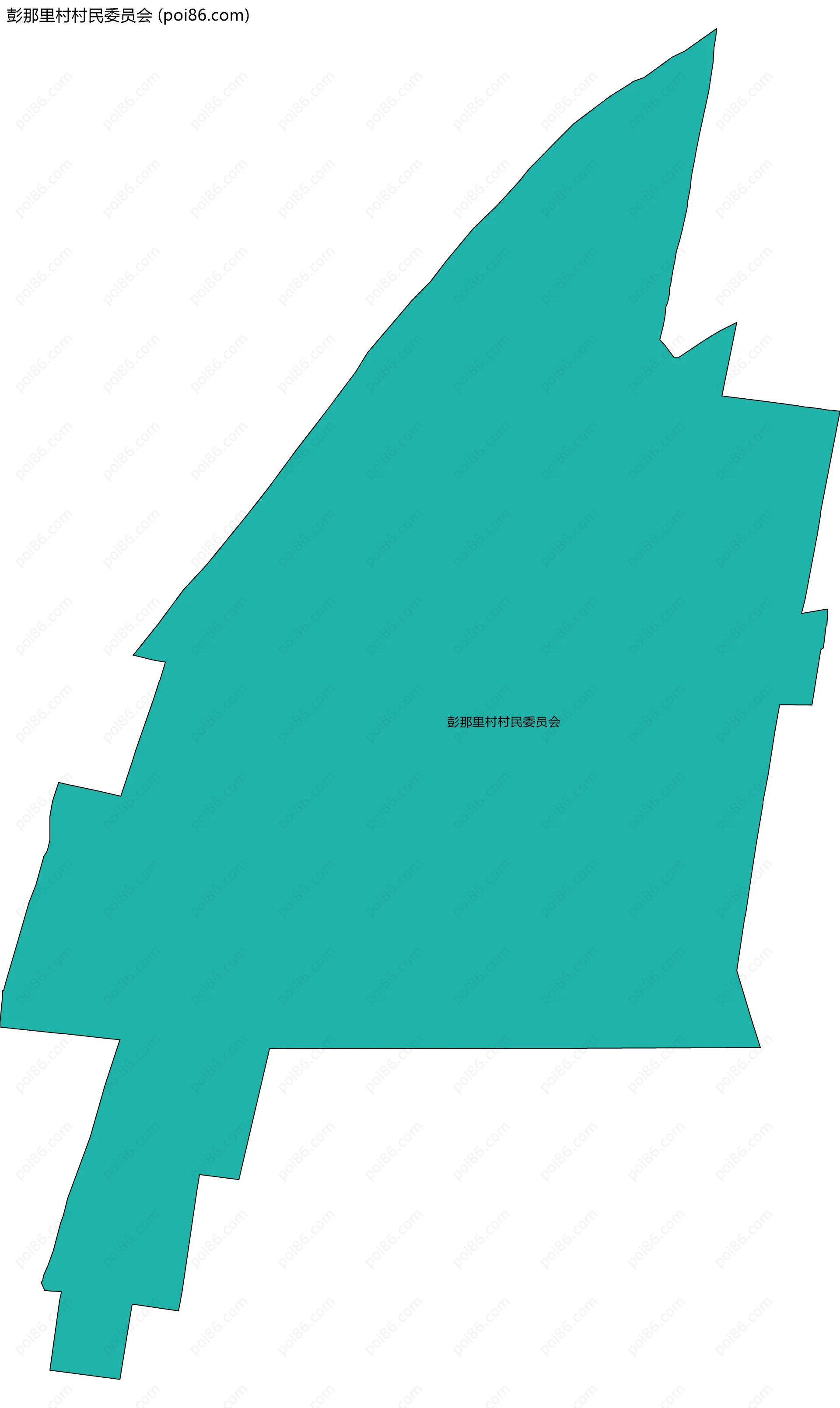 彭那里村村民委员会边界地图