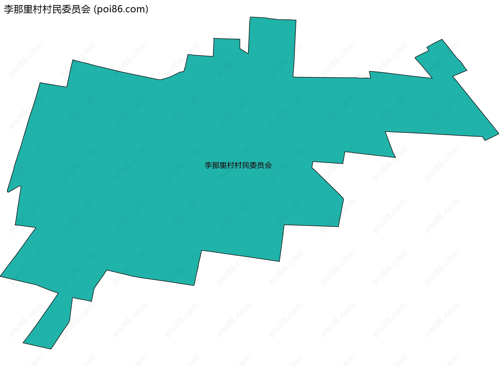 李那里村村民委员会边界地图