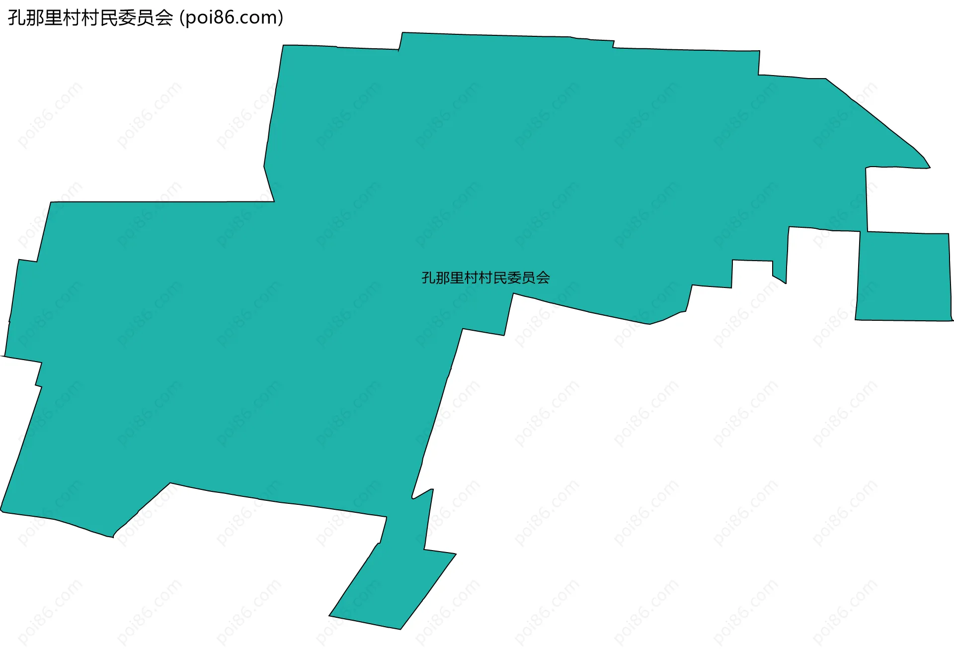孔那里村村民委员会边界地图