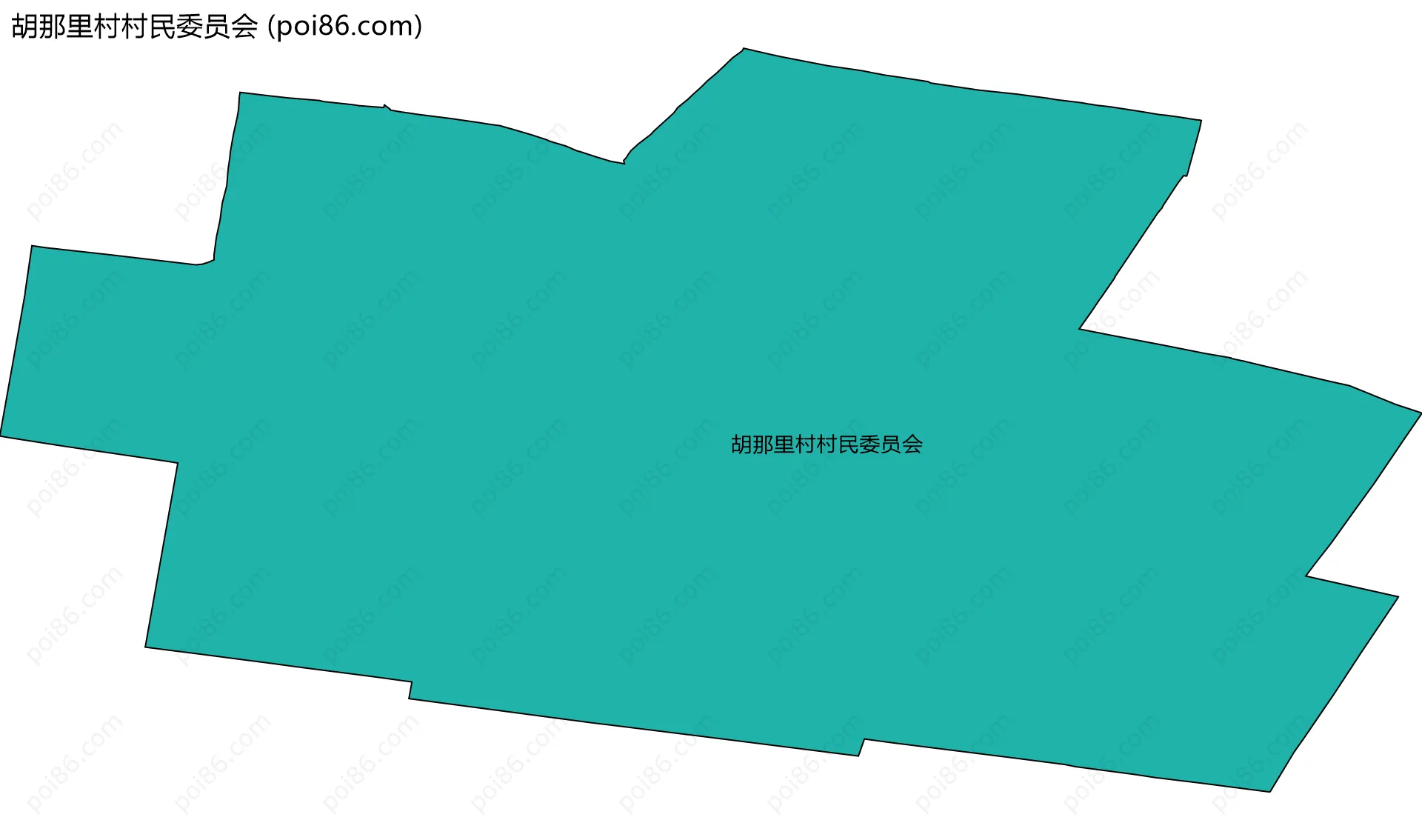 胡那里村村民委员会边界地图