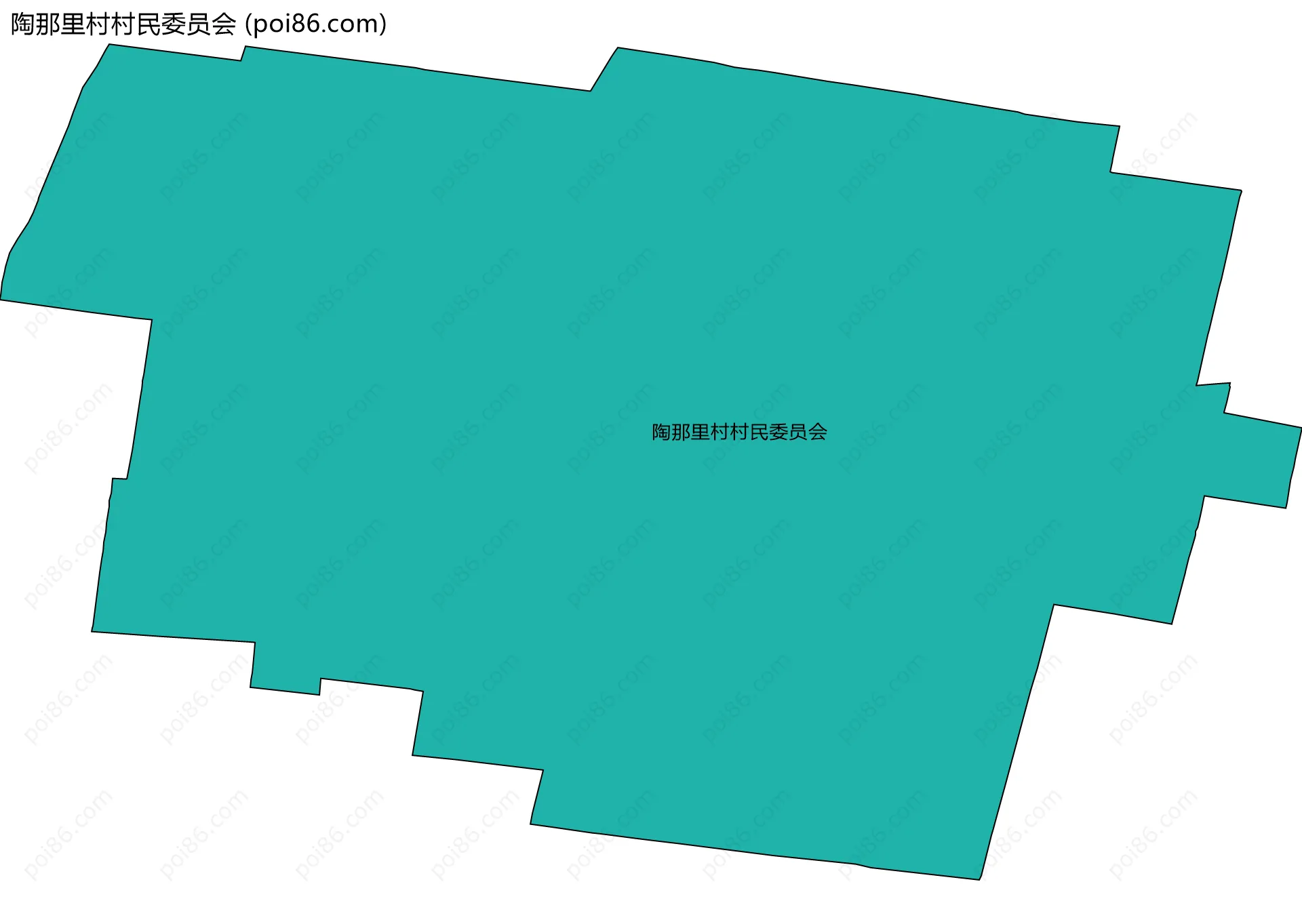 陶那里村村民委员会边界地图