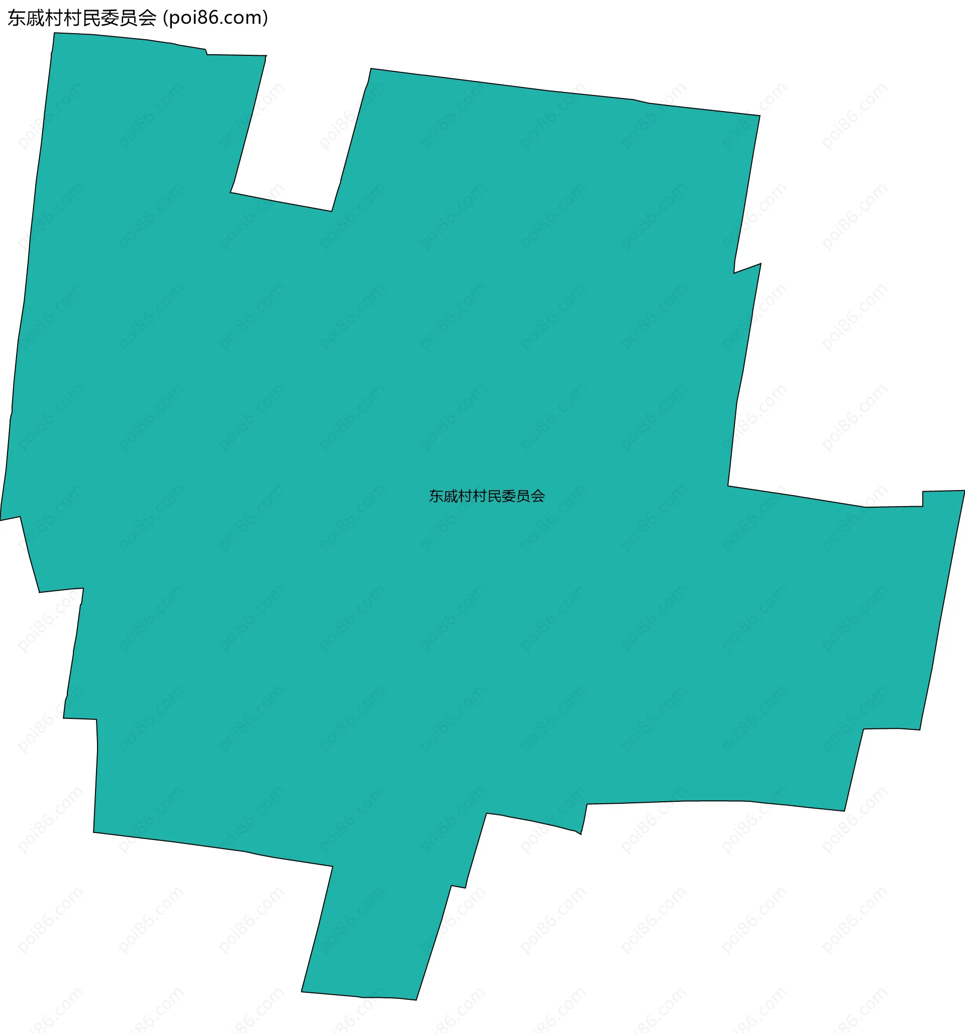 东戚村村民委员会边界地图