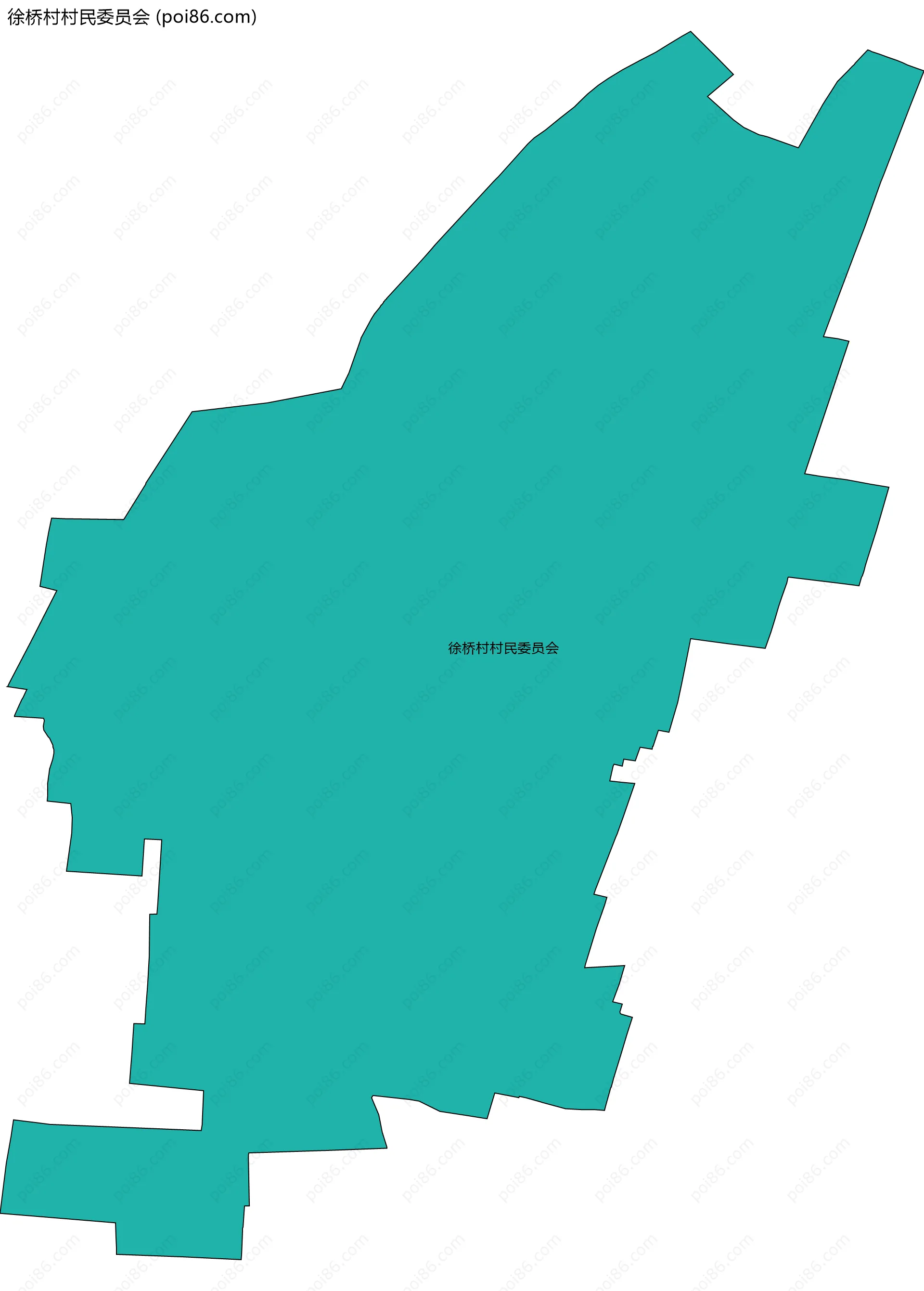 徐桥村村民委员会边界地图