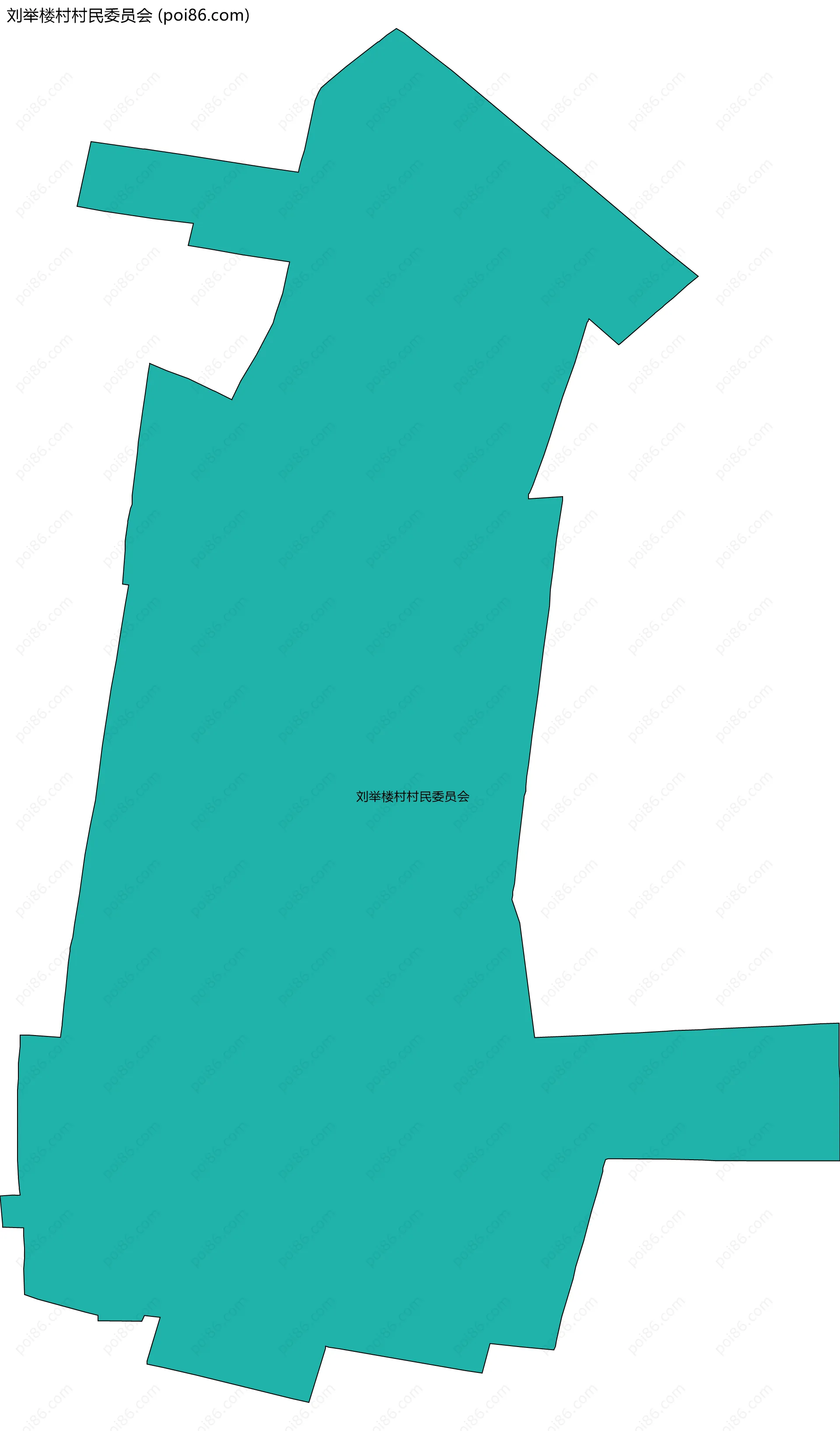 刘举楼村村民委员会边界地图