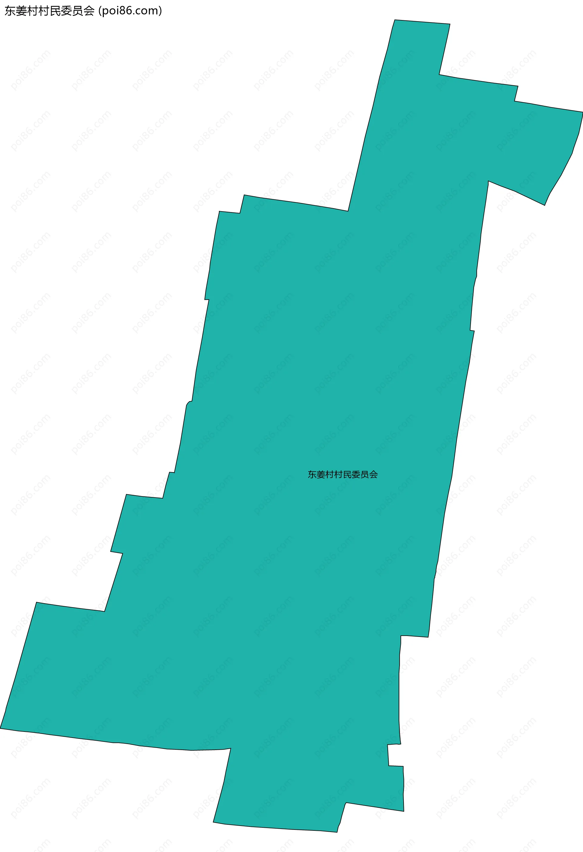 东姜村村民委员会边界地图