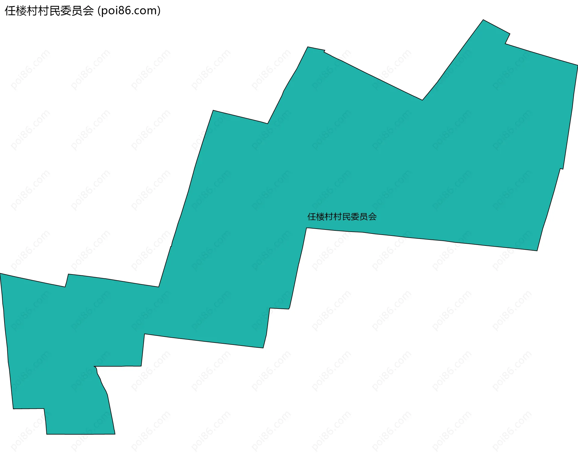 任楼村村民委员会边界地图
