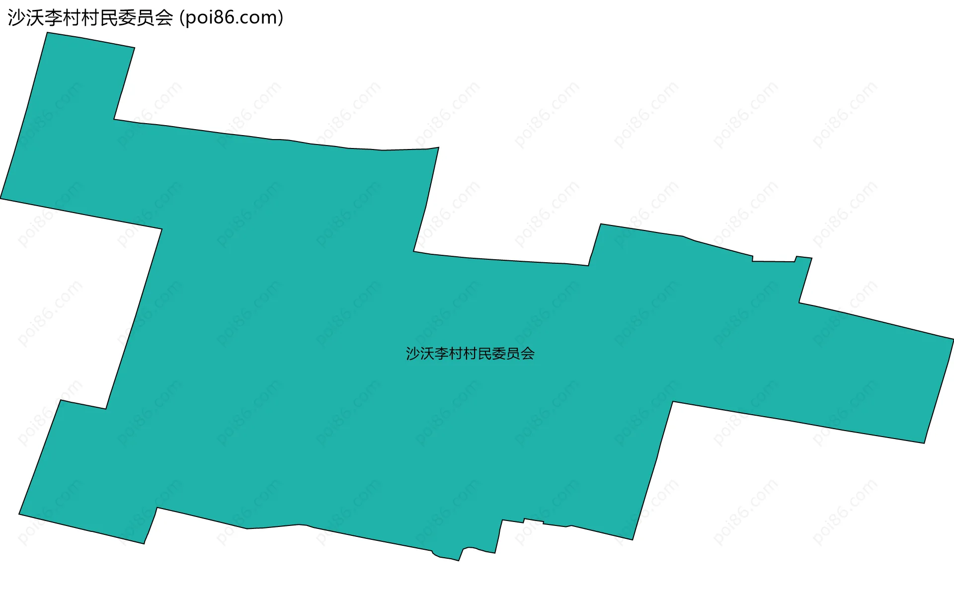 沙沃李村村民委员会边界地图