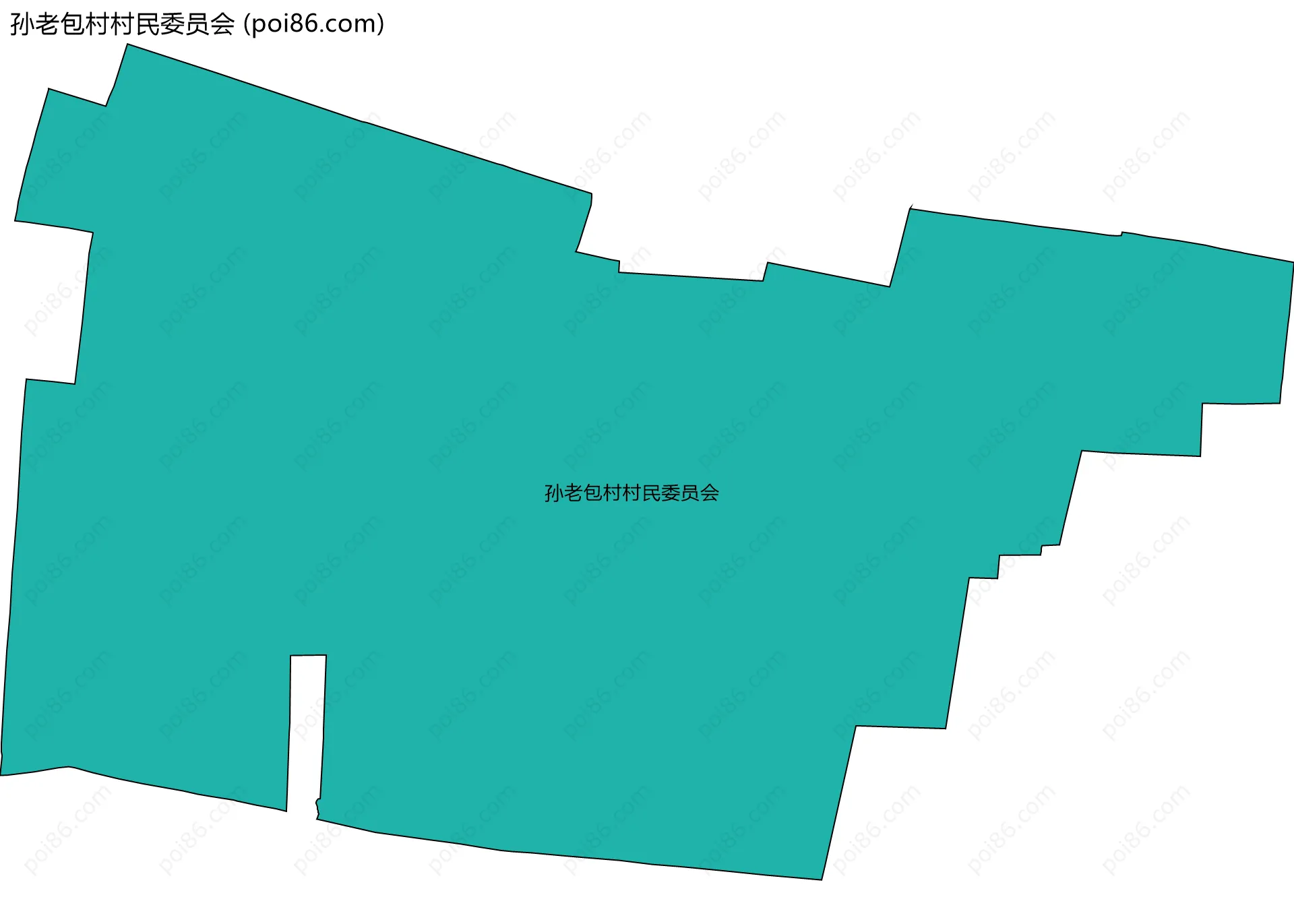 孙老包村村民委员会边界地图