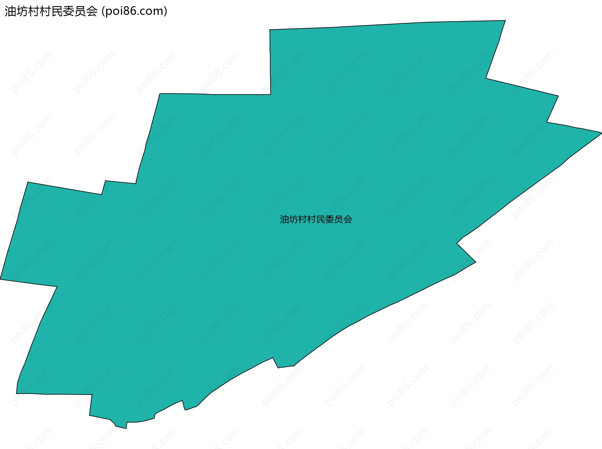 油坊村村民委员会边界地图