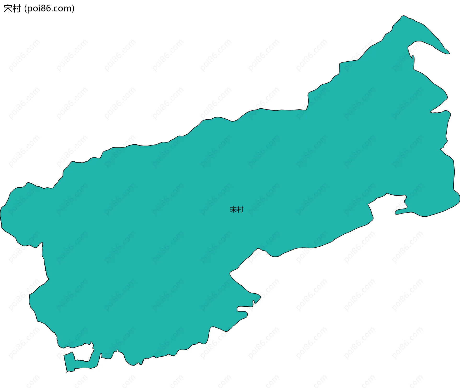 宋村边界地图
